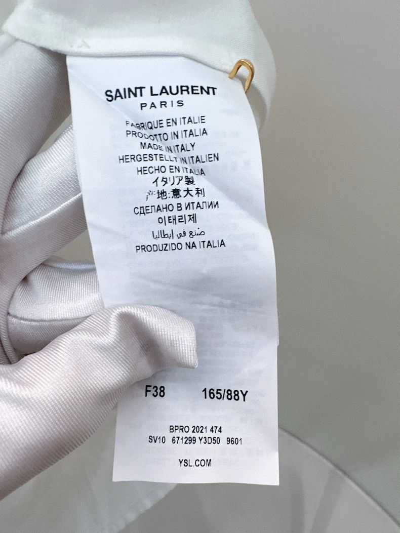 Saint Laurent Paris Saint Laurent Paris white shirt Size XS / US 0-2 / IT 36-38 - 4 Thumbnail