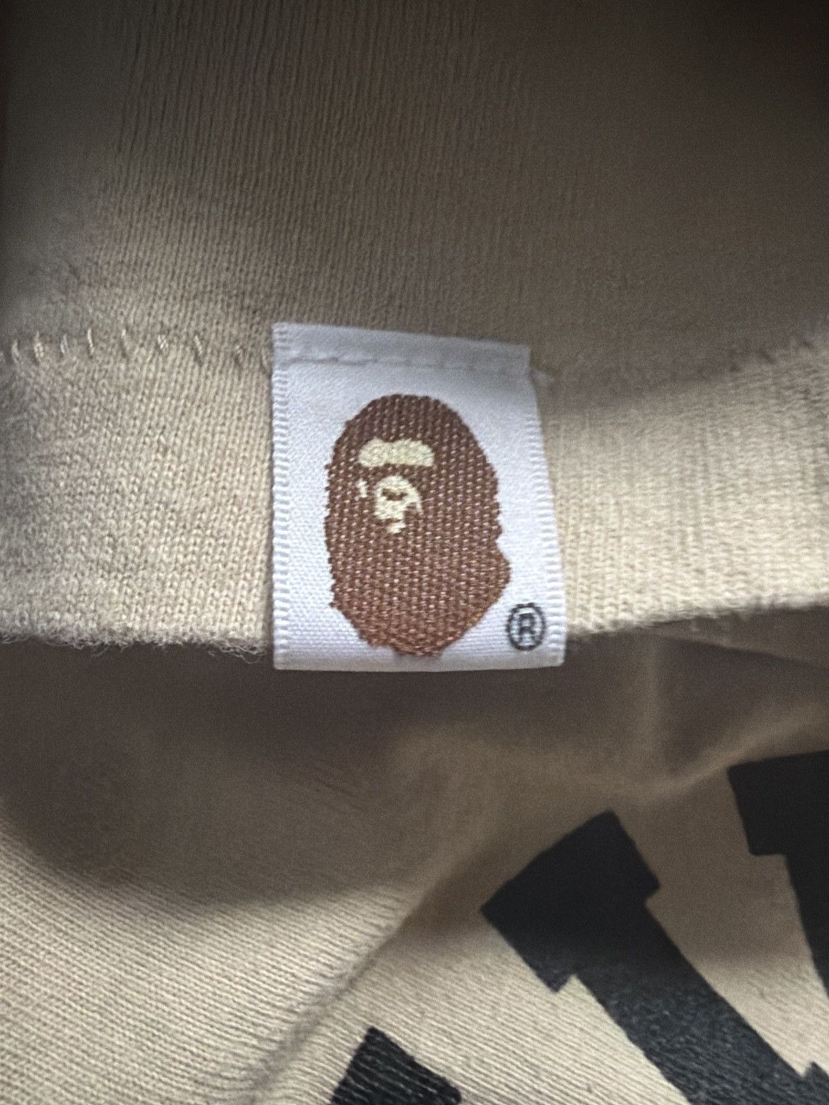 Bape Bape college tee tan Size US M / EU 48-50 / 2 - 6 Thumbnail
