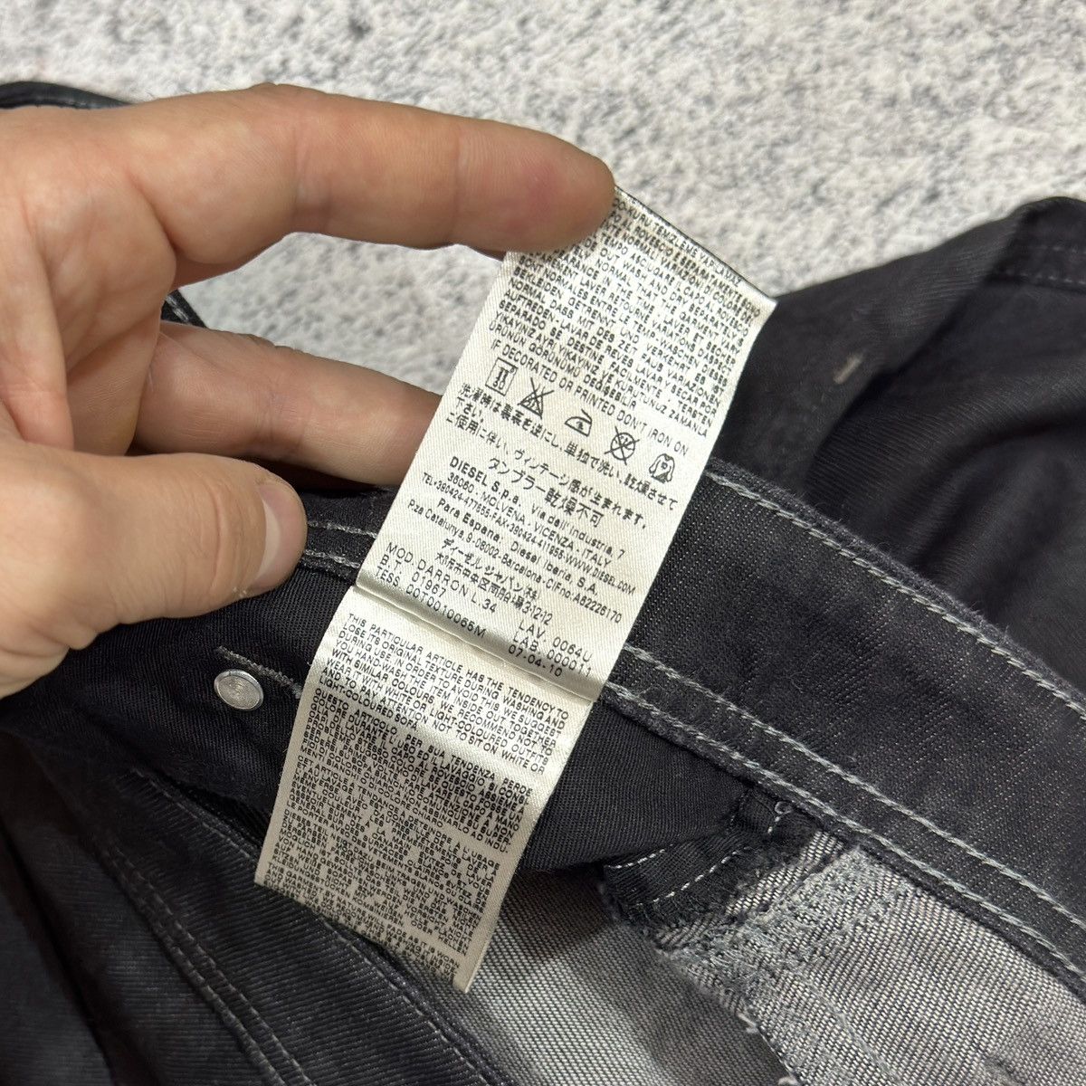 Designer × Diesel Diesel Darron Mens Jeans 32/34 Size US 32 / EU 48 - 13 Thumbnail