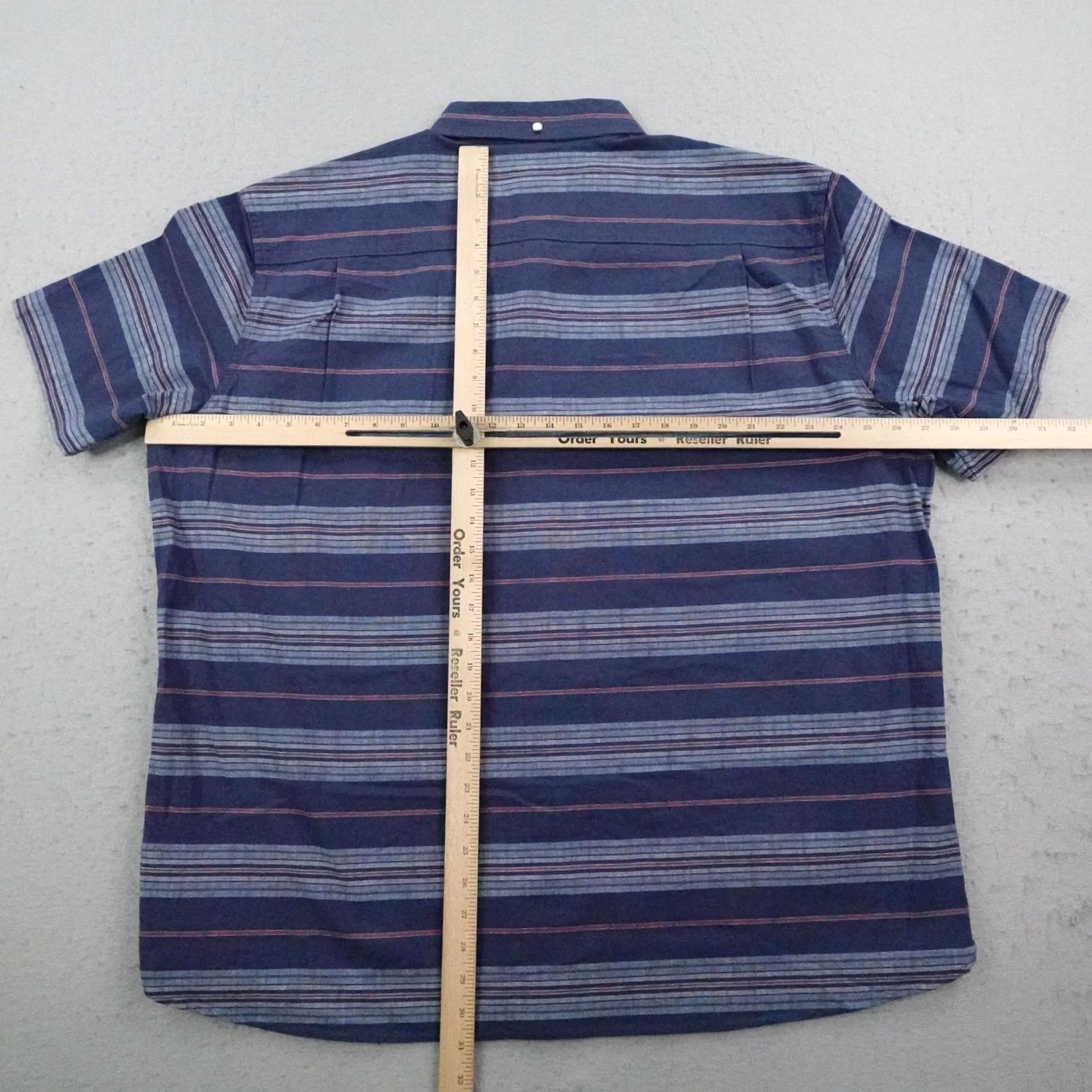 Vintage LL Bean Shirt Mens XL Blue Stripes Chambray Comfort Stretch Button Up Flex NEW Size US XL / EU 56 / 4 - 6 Thumbnail