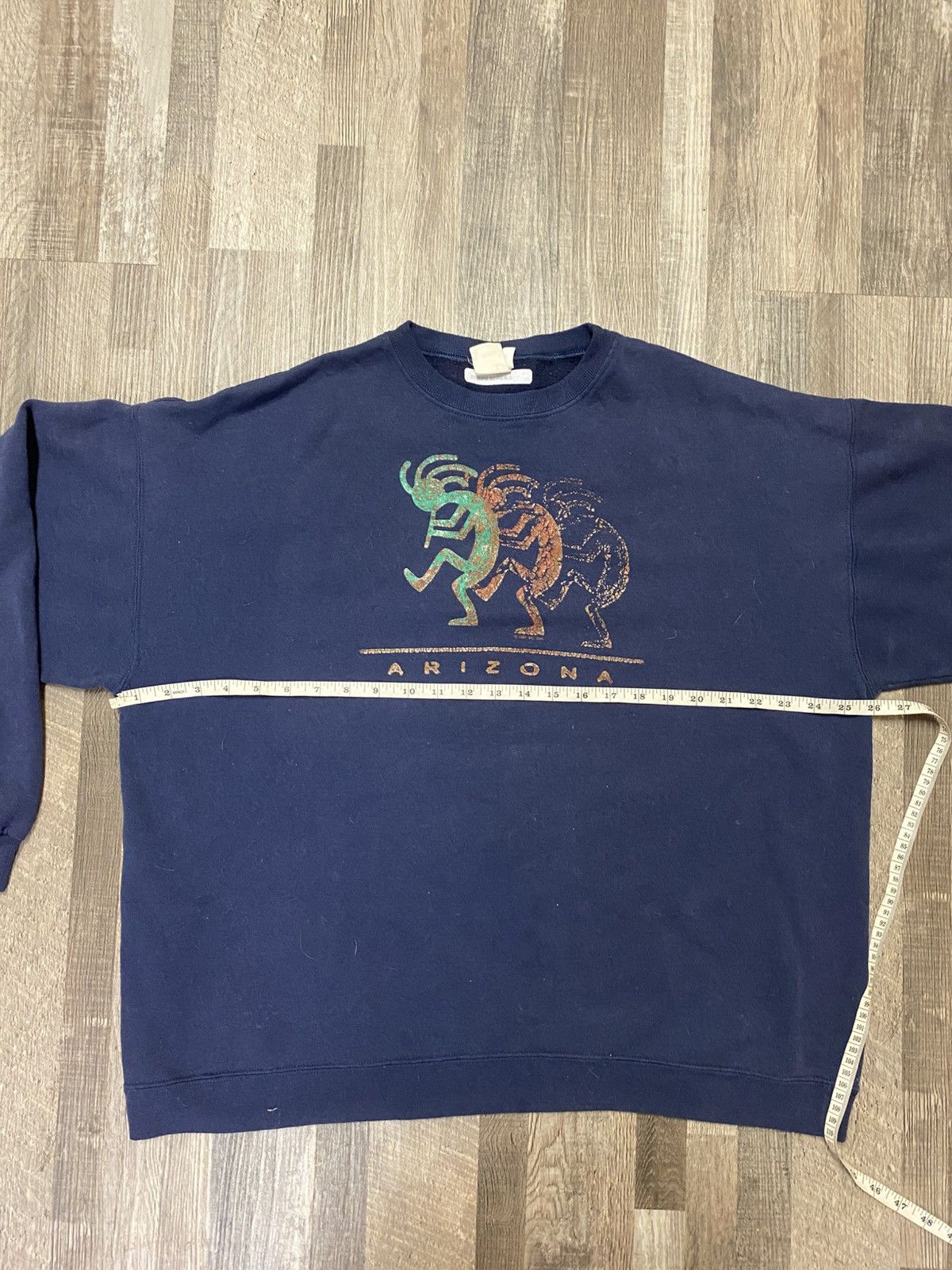 Vintage 90’s 1997 Arizona Aztec Crewneck Sweatshirt Boxy Sun Faded Size US XL / EU 56 / 4 - 6 Thumbnail
