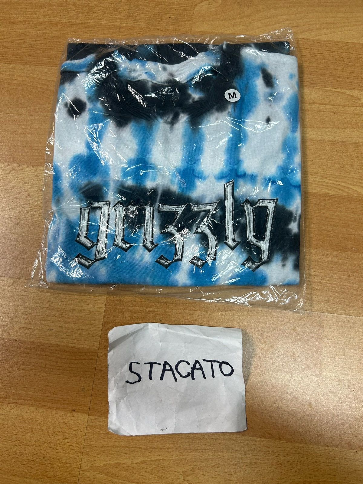 Grizzly Griptape × Rap Tees Grizzly Griptape Logo Tie Dye Tee Blue Size US M / EU 48-50 / 2 - 2 Thumbnail