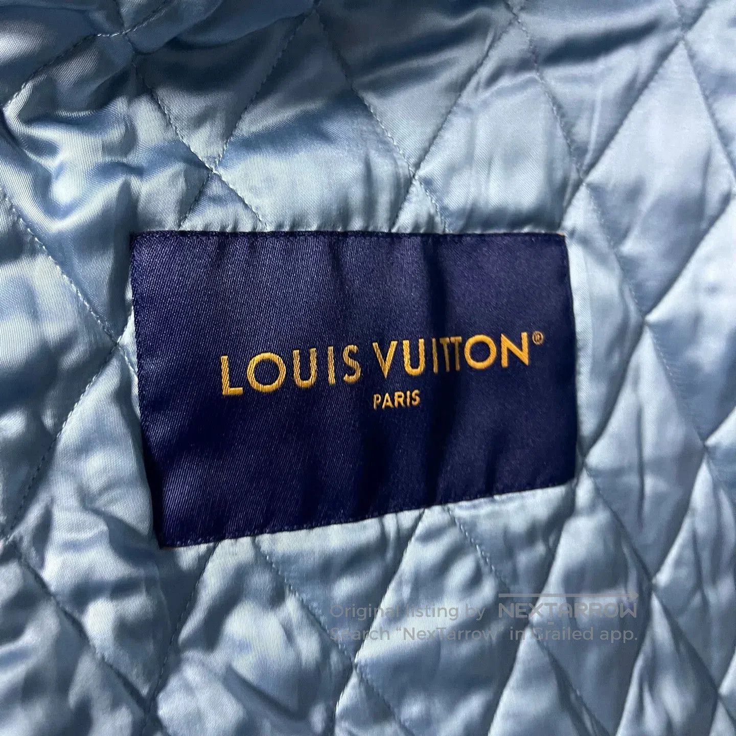 Louis Vuitton Louis Vuitton Blue Jacquard Leather Coach Jacket. Size US XXL / EU 58 / 5 - 4 Thumbnail
