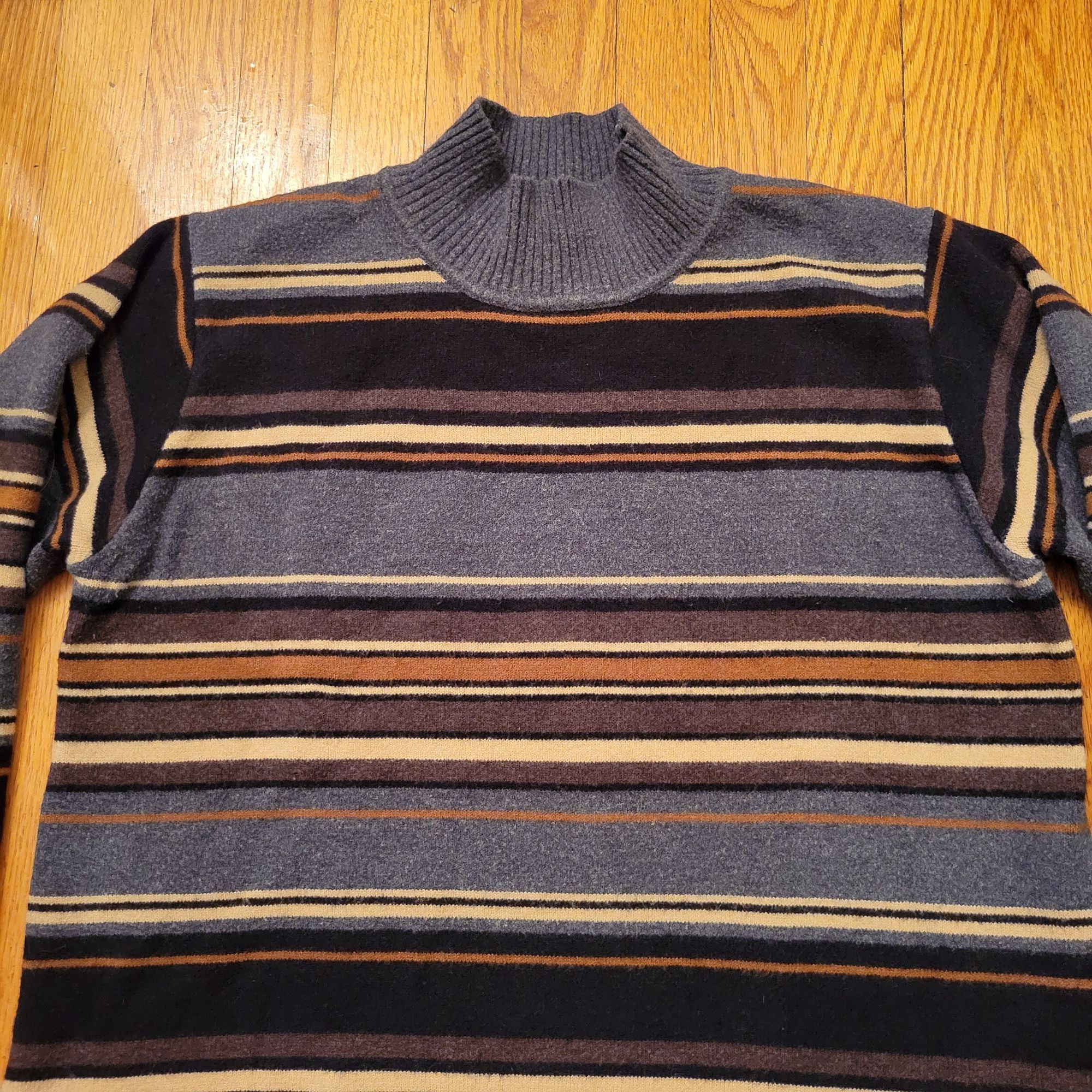 Other Rafaella XL Striped Fringe Sweater Southwestern Serape Cozy Size XL / US 12-14 / IT 48-50 - 7 Thumbnail