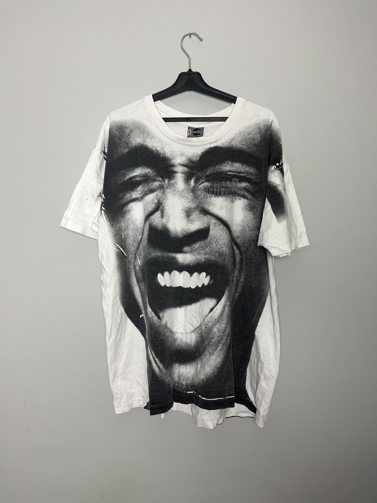 Vintage Levi's silver tab AOP big face fullprint tshirt y2k