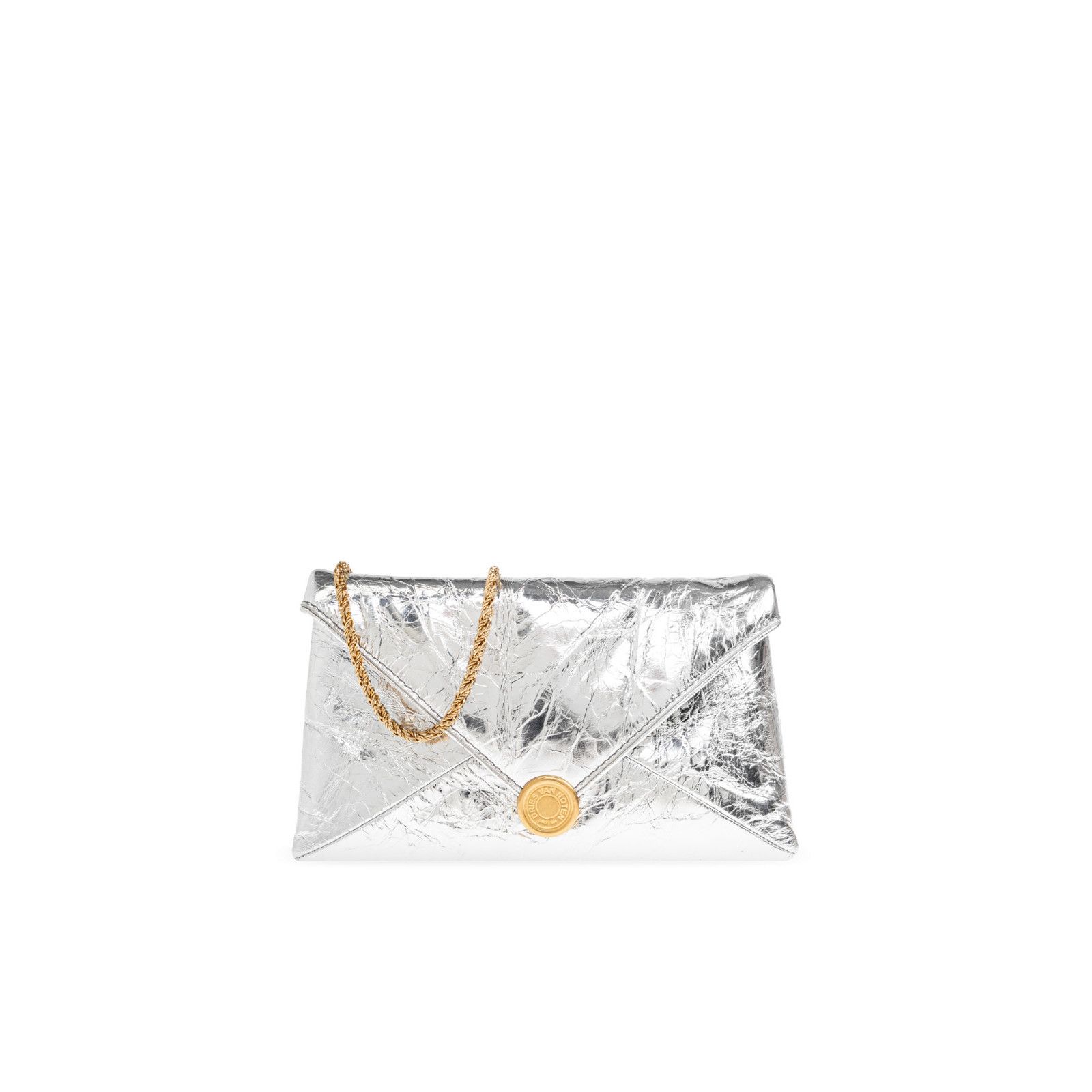 Dries Van Noten DRIES VAN NOTEN Silver Clutch Bag New & Authentic Size ONE SIZE - 1 Thumbnail