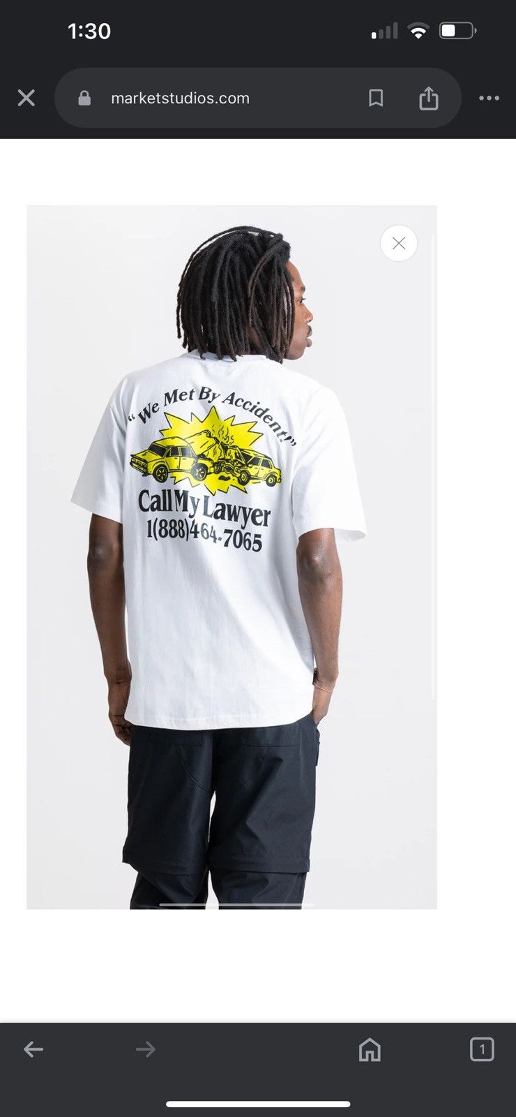Market Market - We Met By Accident T Shirt Size US S / EU 44-46 / 1 - 1 Thumbnail