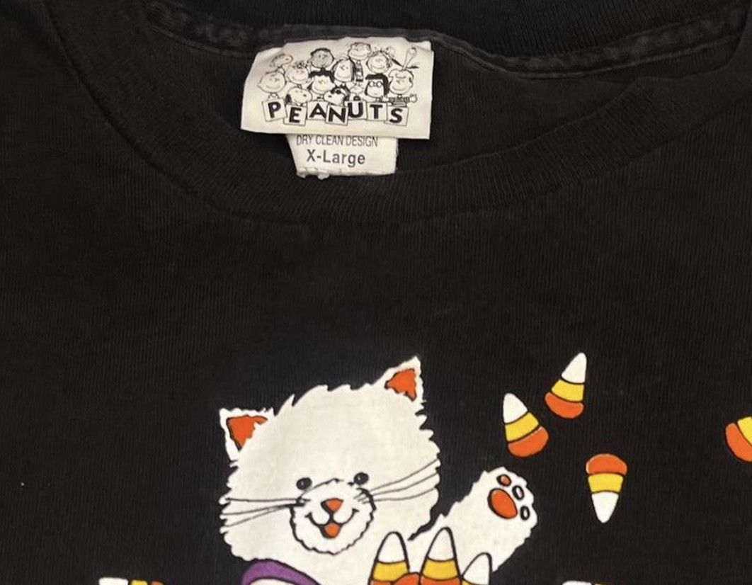 Peanuts RARE Vintage 90s Halloween Peanuts Single Stitch T-Shirt Tee Size US XL / EU 56 / 4 - 4 Thumbnail