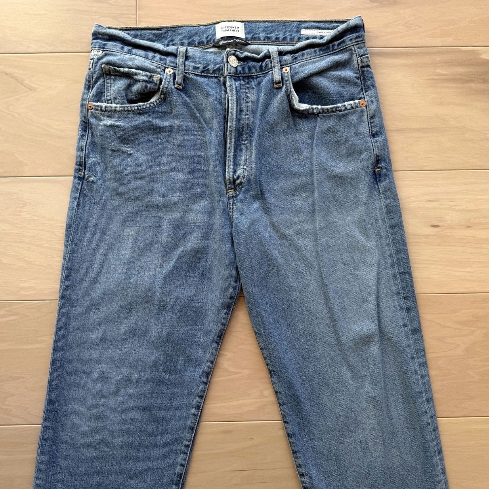 Citizens Of Humanity Citizens of Humanity Jeans Women's 30 Blue Premium Emery Crop Denim 5-Pocket City New York Crop Jeans Mens Womens? Size 30" / US 8 / IT 44 - 3 Thumbnail