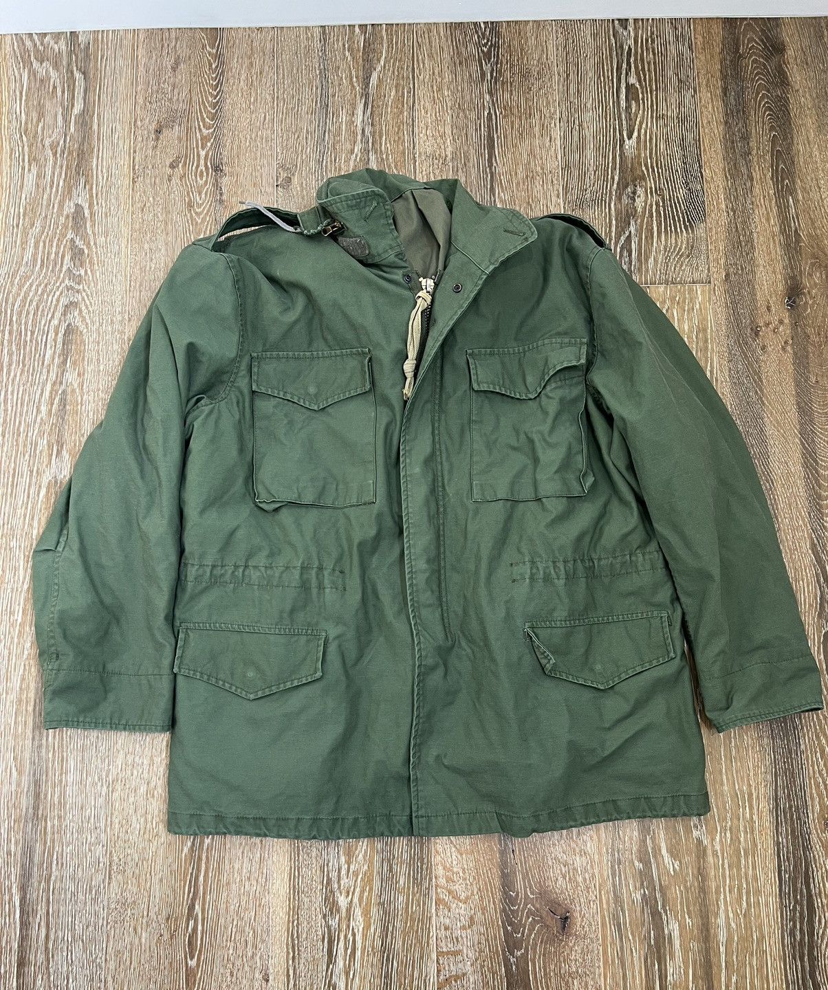 image of Vintage Military M65 Surplus Parka Jacket in Green, Men's (Size XL)