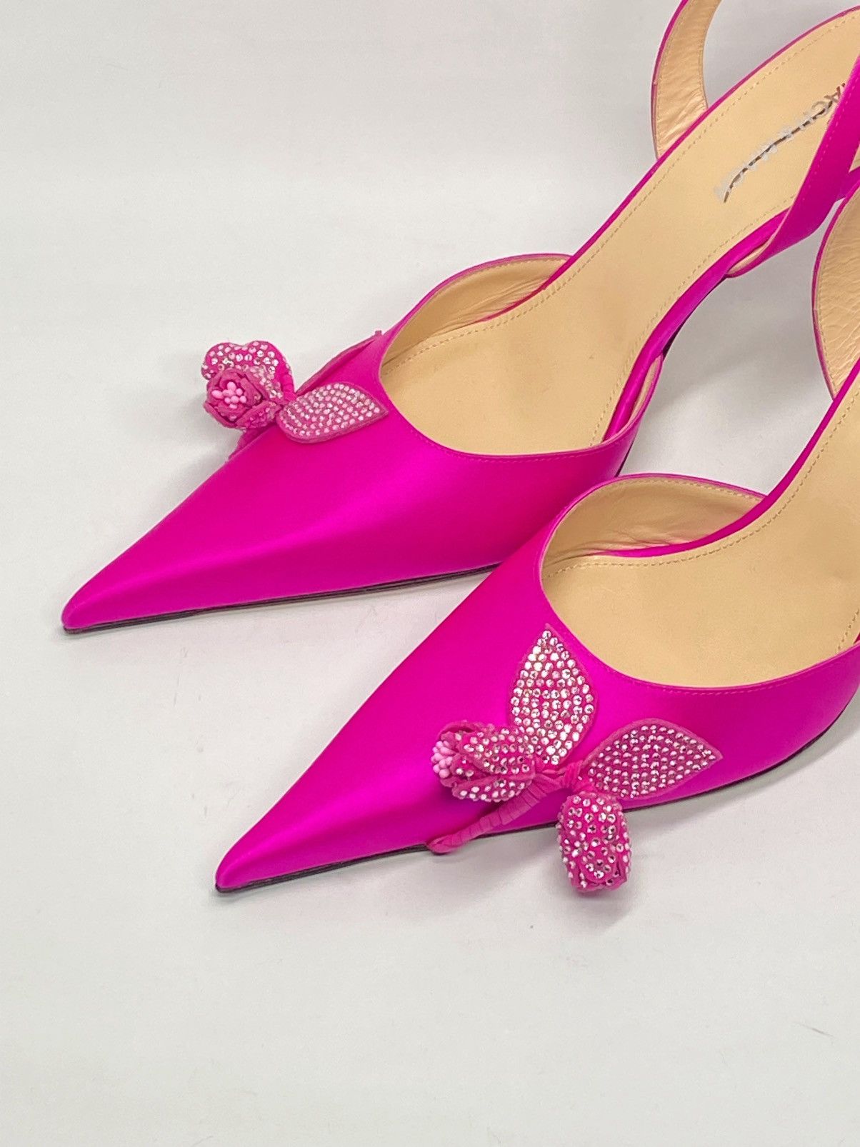 MACH & MACH Mach & Mach Wonder Tulip 95MM Crystal Slingback Pump size 40 Size US 10 / IT 40 - 7 Thumbnail