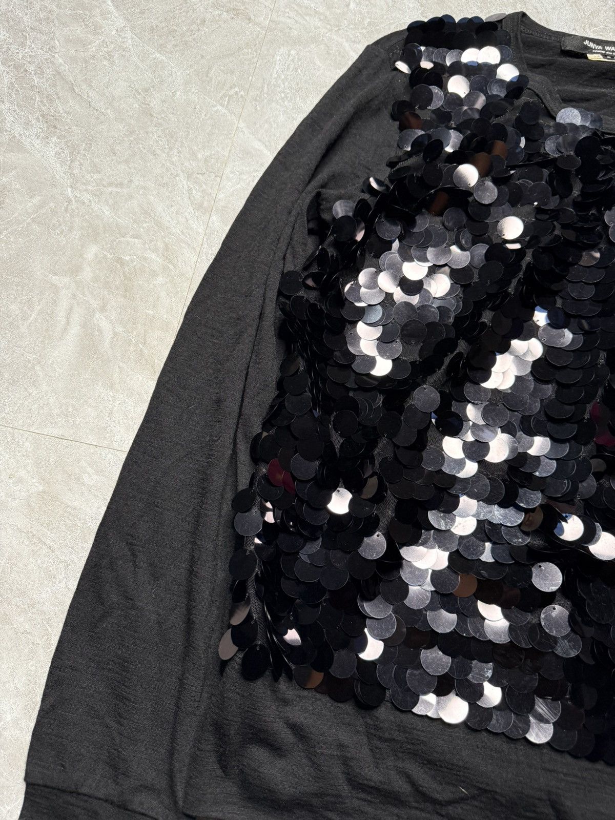Junya Watanabe Junya Watanabe Wool Mesh Sequin Attached Sweatshirt Size US S / EU 44-46 / 1 - 2 Thumbnail