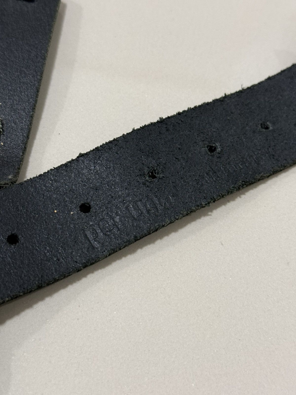 If Six Was Nine Black Leather Belt Size 34 - 11 Thumbnail