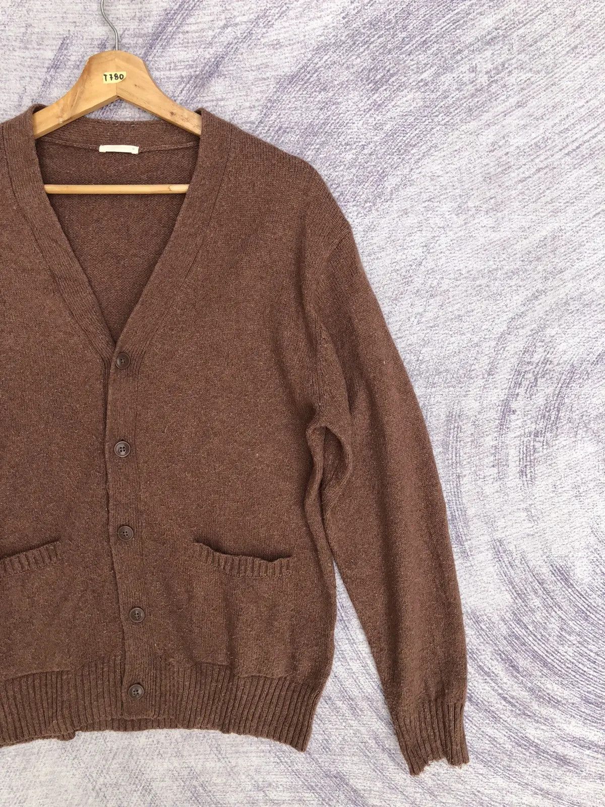 20471120 × Japanese Brand Japanese Pattern Cardigan Pureknit Jumper With Pocket Size US M / EU 48-50 / 2 - 2 Thumbnail