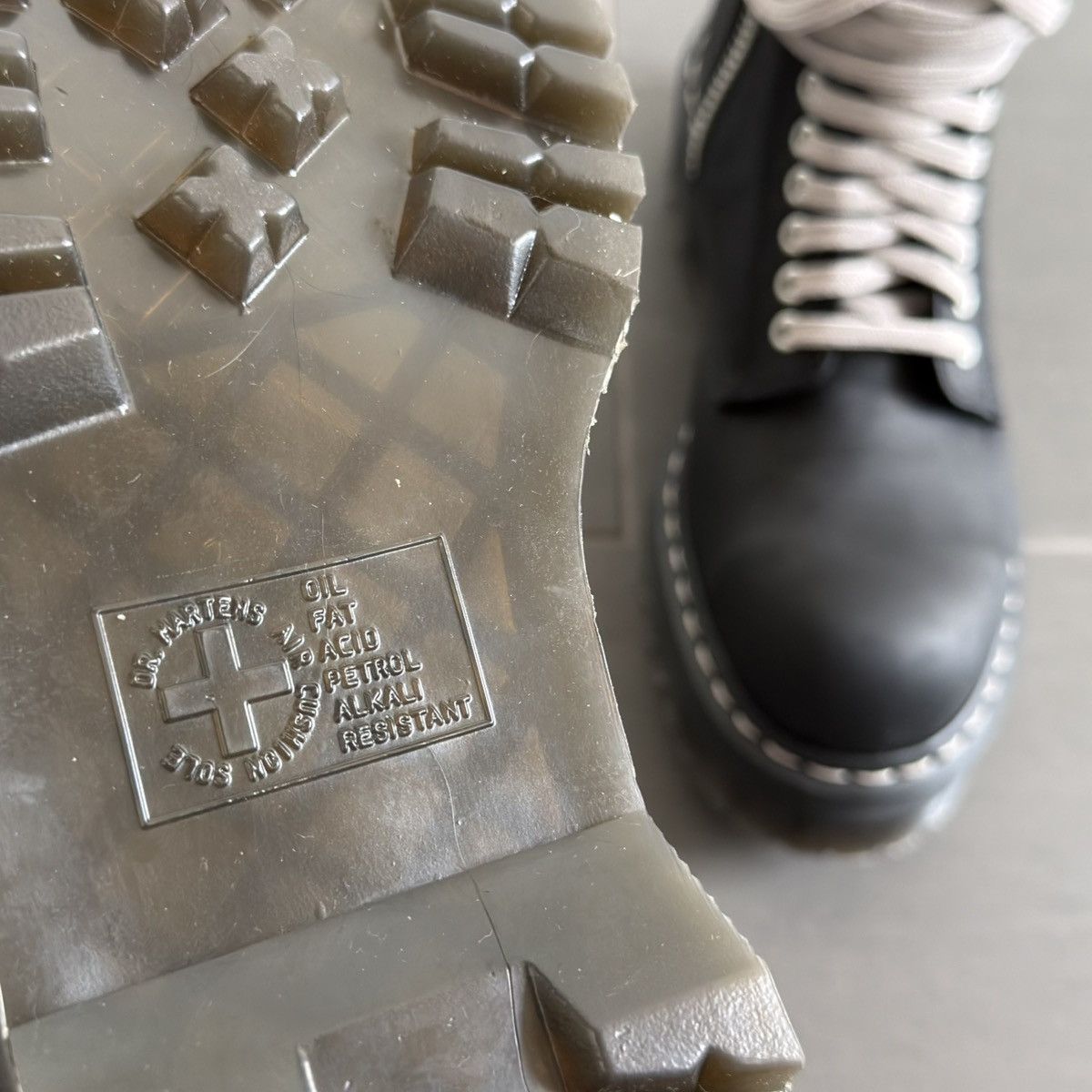 Dr. Martens × Rick Owens Rick Owens x Dr. Martens Quad Sole Steel Toe Platform Boots Size US 9 / EU 42 - 5 Thumbnail