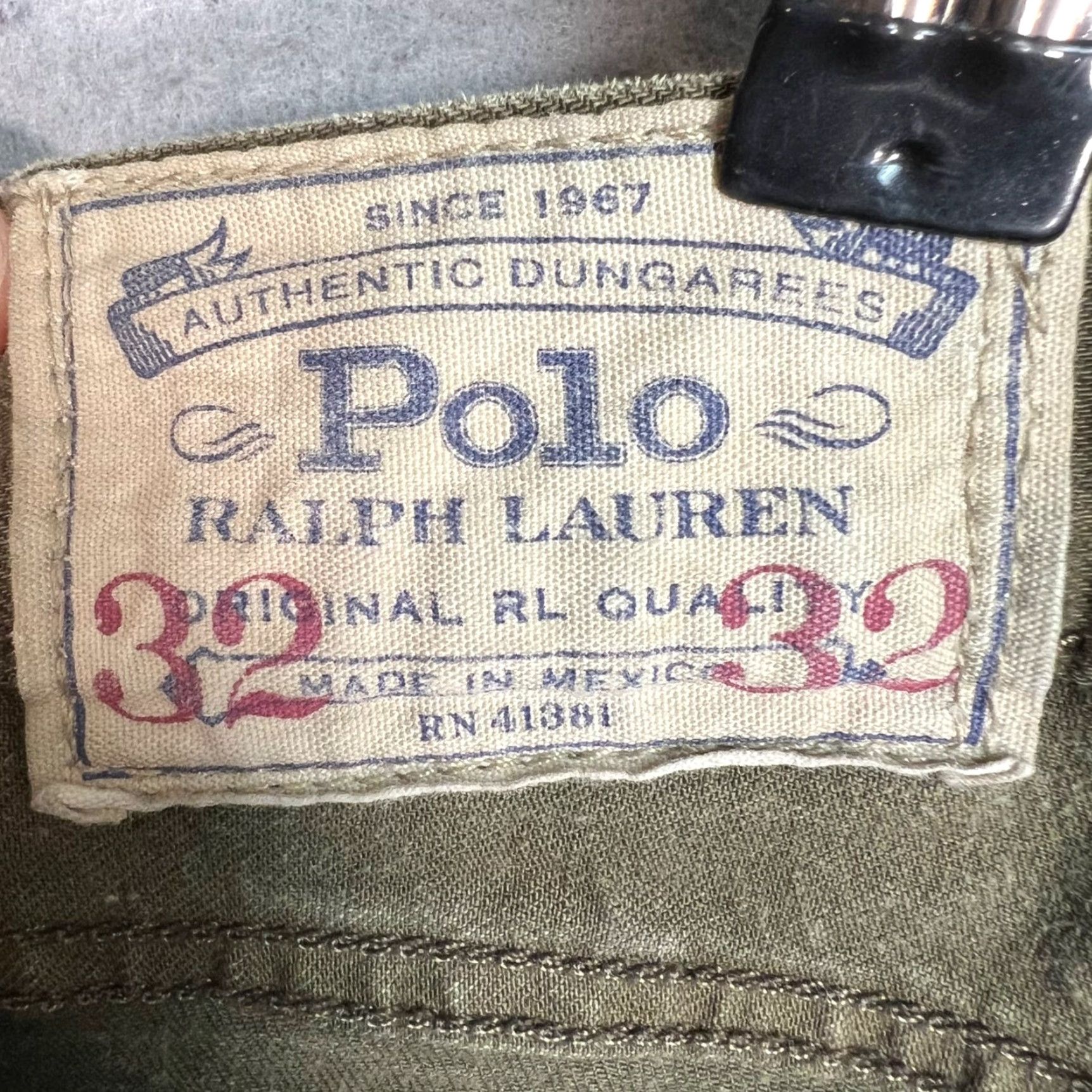 Polo Ralph Lauren Polo Ralph Lauren Jeans Olive Green Dungarees Authentic Mens Size 32 x 32 Polo Ralph Lauren Jeans Green 5-Pocket Denim Cotton Mid Rise Vintage: No Men Size US XS / EU 42 / 0 - 3 Thumbnail