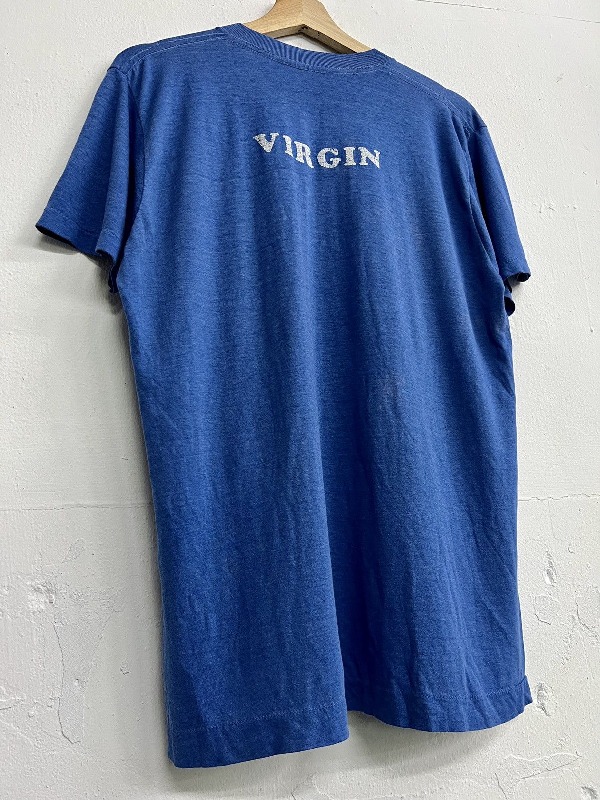 Band Tees × Vintage VINTAGE 80s THRASHED VIRGIN TEE Size US L / EU 52-54 / 3 - 12 Thumbnail