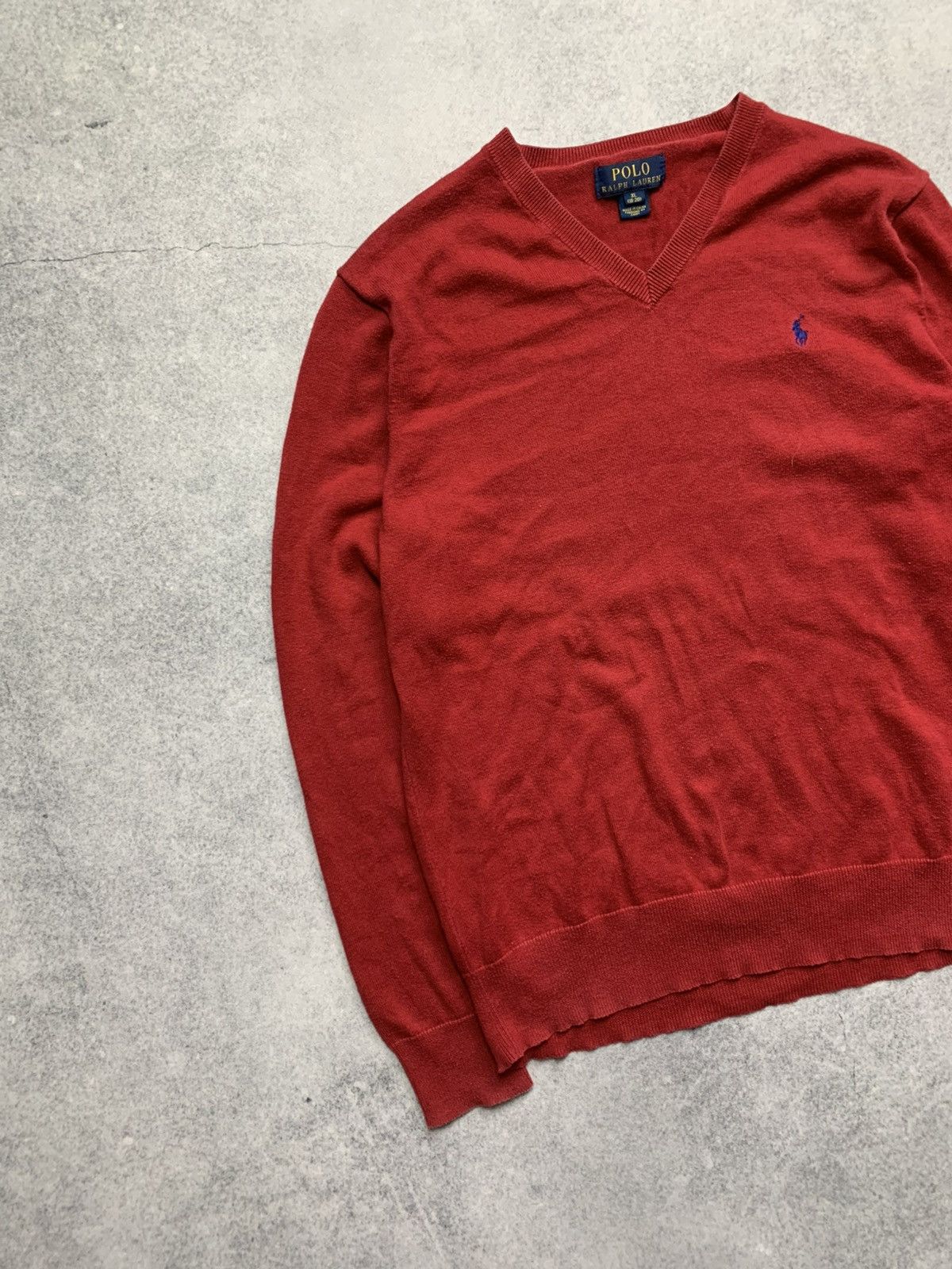 Ralph Lauren Vintage Polo Ralph Lauren Red Knitted OldMoney Sweater Size US XL / EU 56 / 4 - 2 Thumbnail