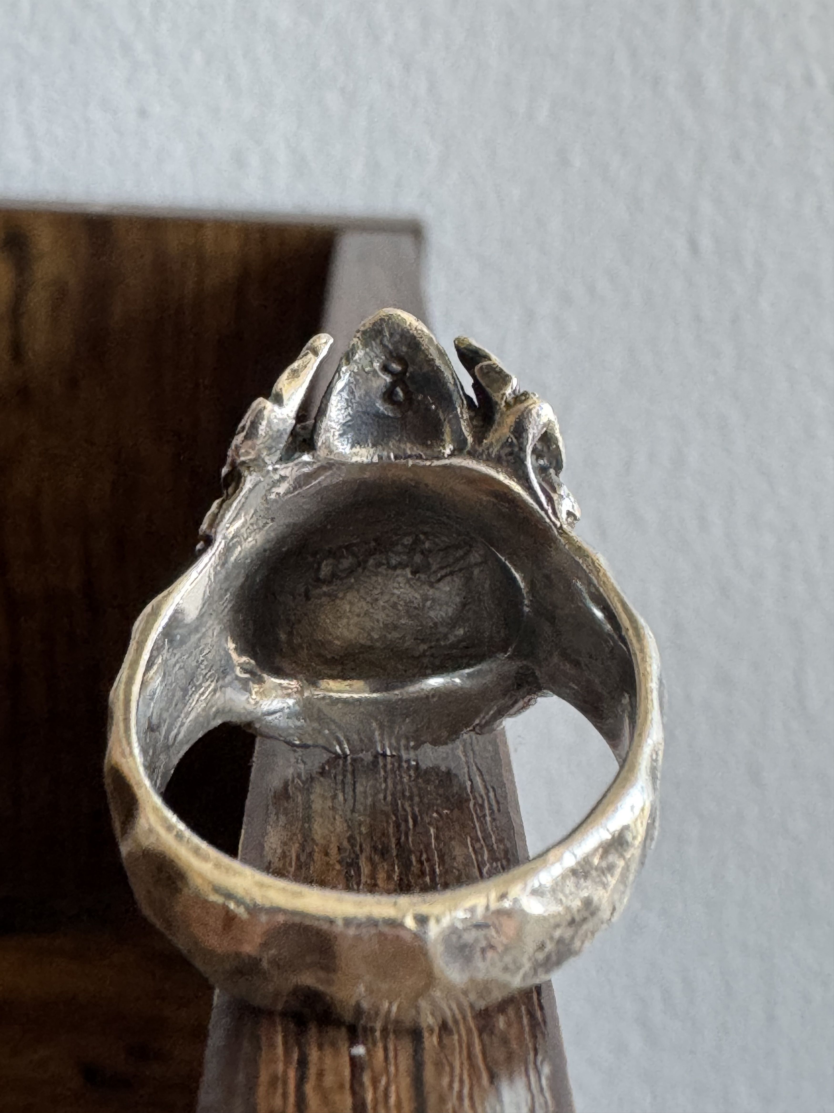 Other 13 Lucky Monkey Silver .925 Native American Skull Ring Size ONE SIZE - 5 Thumbnail