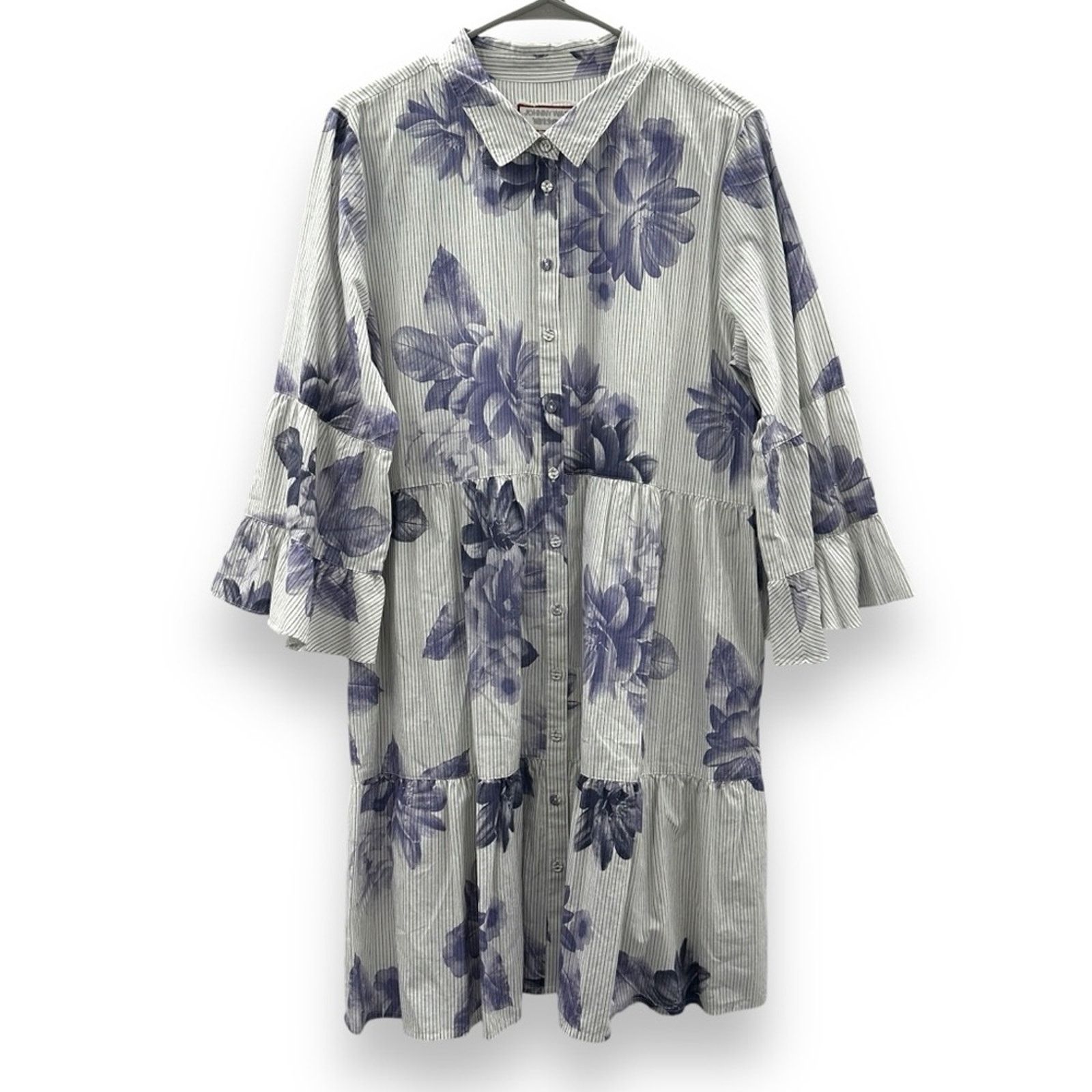 Johnny Was Johnny Was Delaney Easy Tiered Floral Shirt Dress Sz L NEW Size L / US 10 / IT 46 - 3 Thumbnail