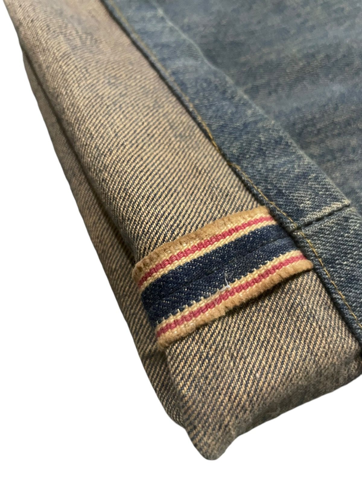 Hysteric Glamour × Japanese Brand × Wrangler Vintage Wrangler Blue Bell Mud Wash Selvedge Loose Jeans Size US 34 / EU 50 - 7 Thumbnail