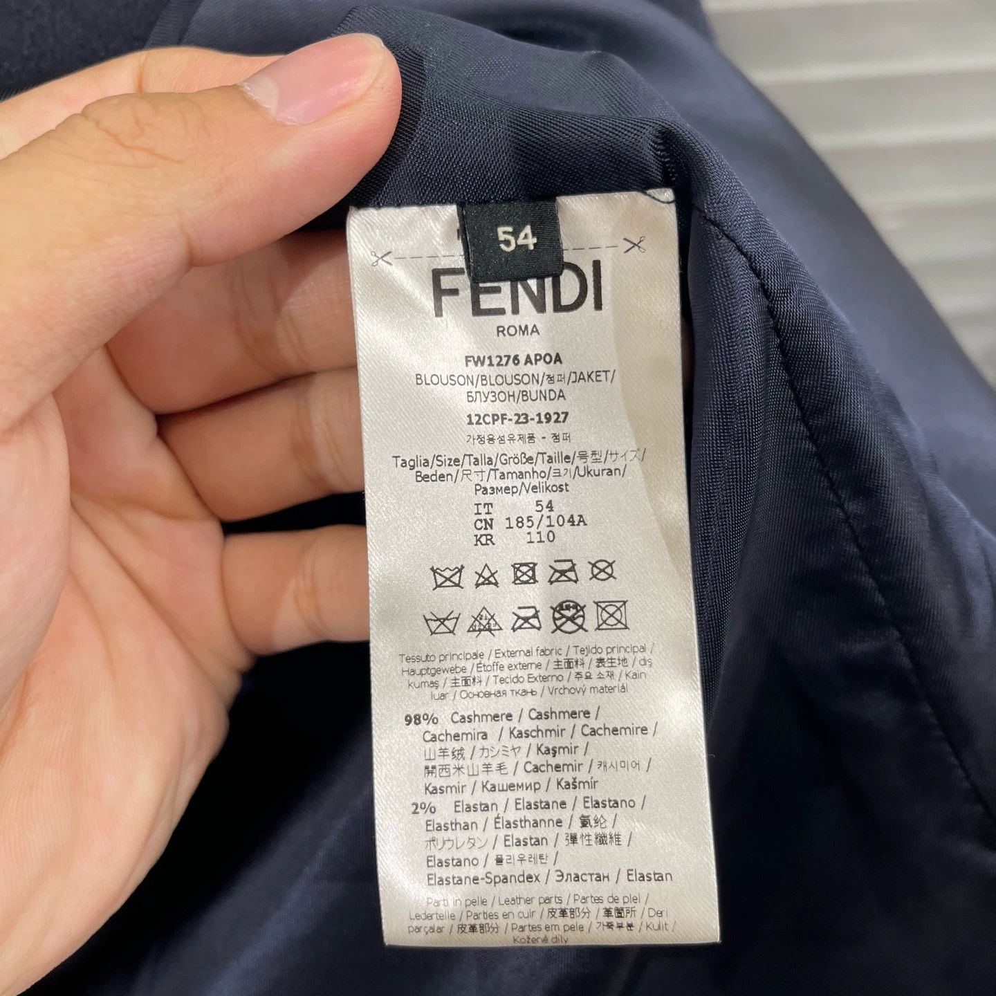Fendi Fendi cashmere embossed pocket jacket 54 Size US L / EU 52-54 / 3 - 5 Thumbnail