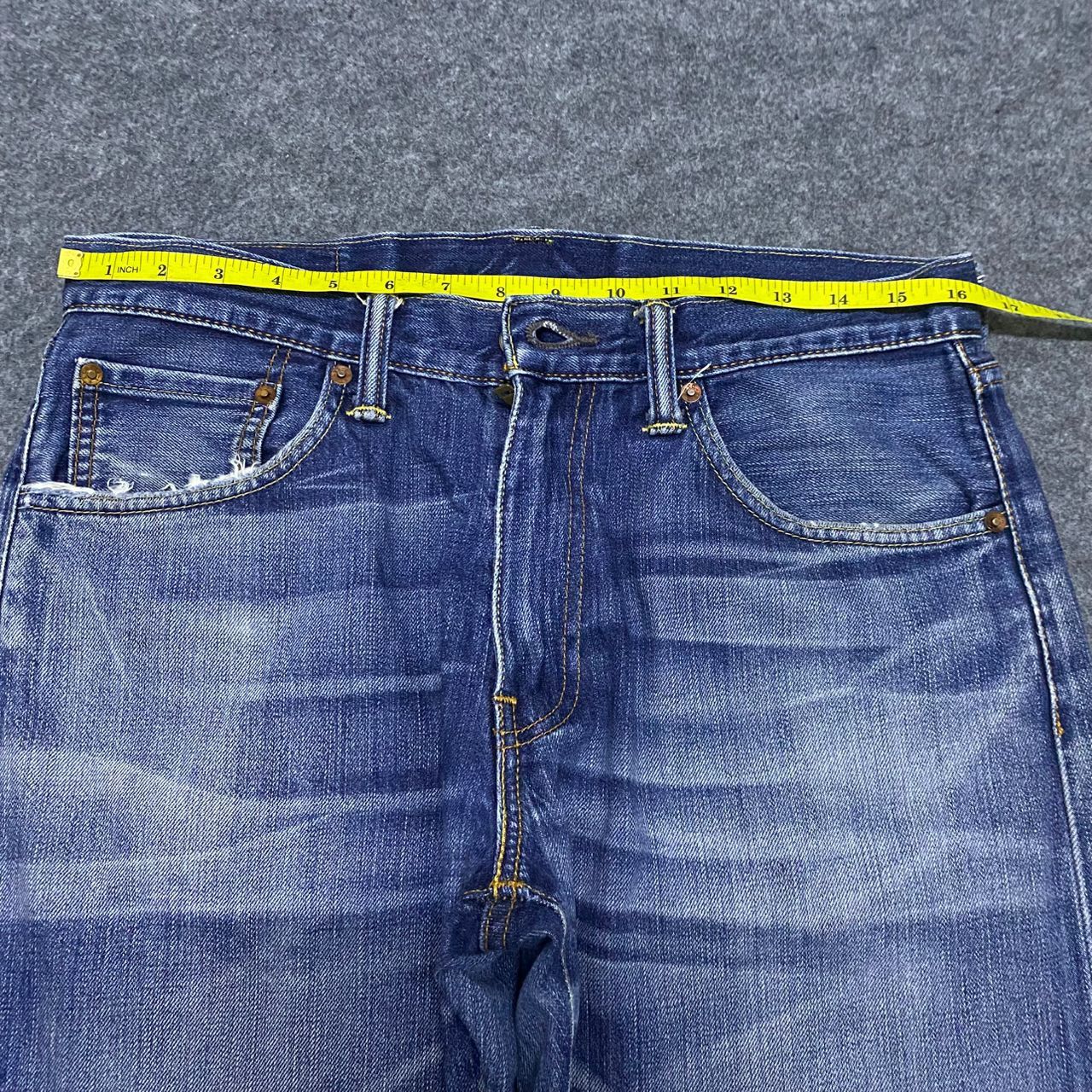 If Six Was Nine 💥Vintage Levis 503 Distressed Denim Kurt Cobain Style Size US 33 - 3 Thumbnail