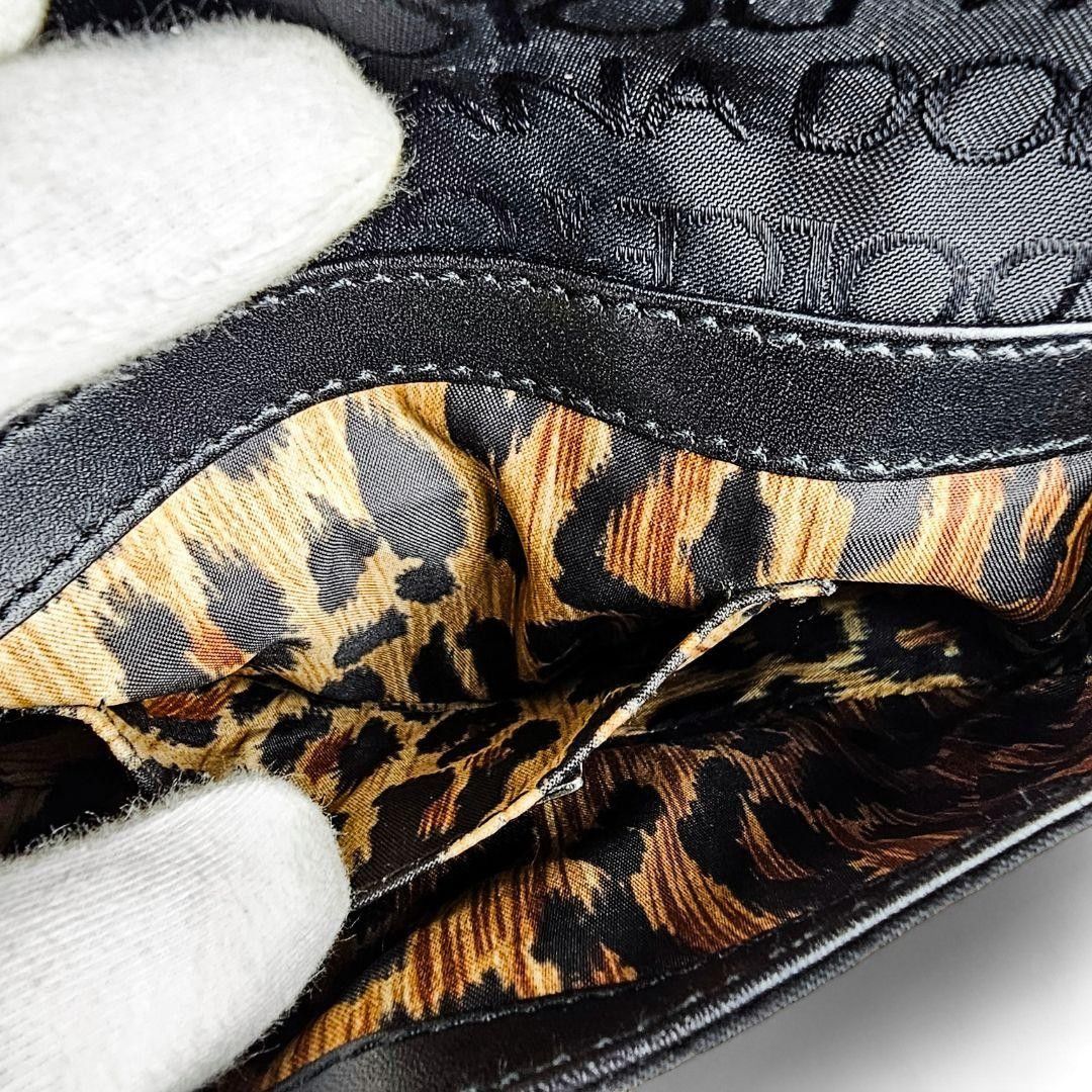 Dolce & Gabbana Dolce & Gabbana - Handbag Leoprint Black Leather Monogram Size ONE SIZE - 9 Thumbnail