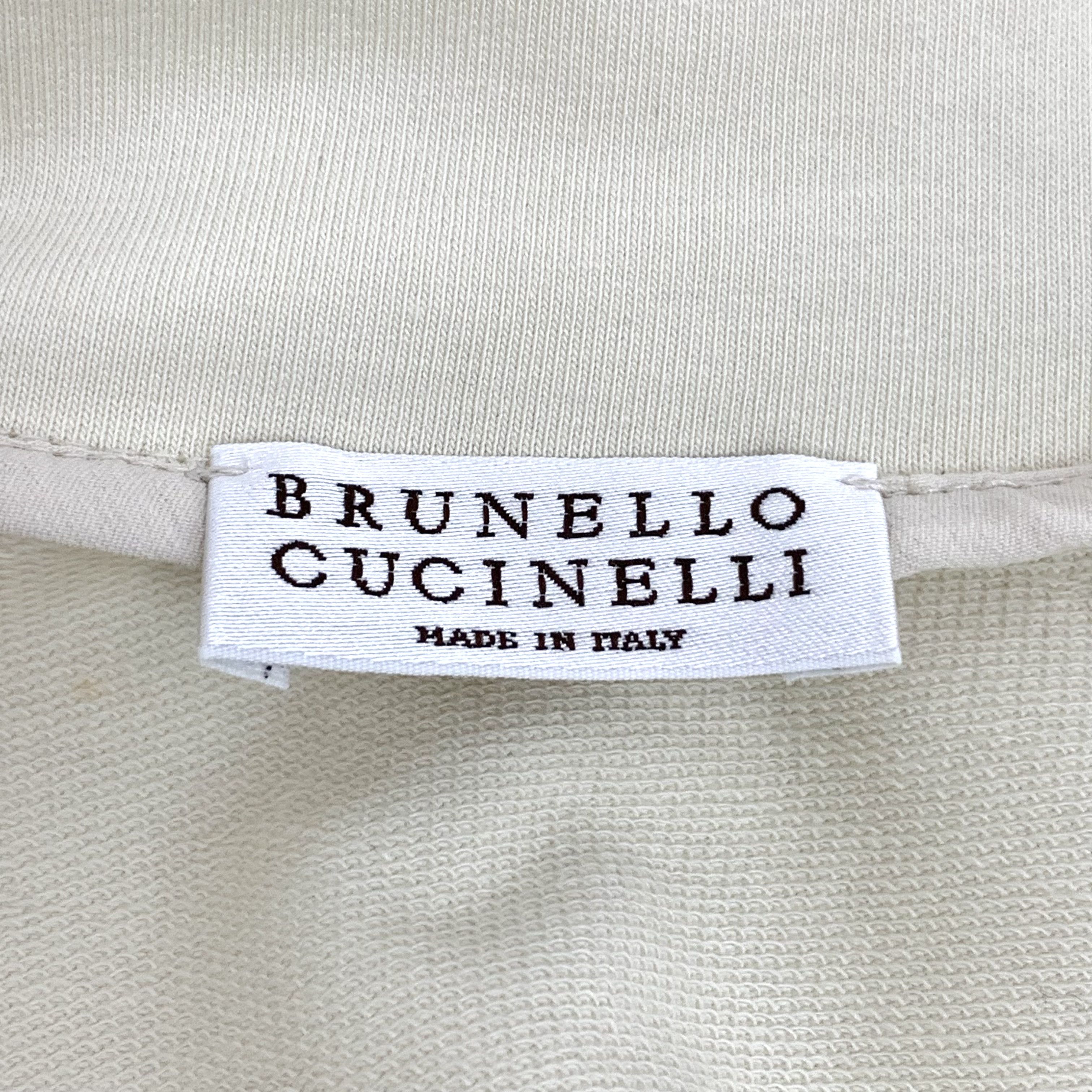 Brunello Cucinelli Brunello Cucinelli Zip Polo Jacket Oat (S) Size US S / EU 44-46 / 1 - 5 Thumbnail