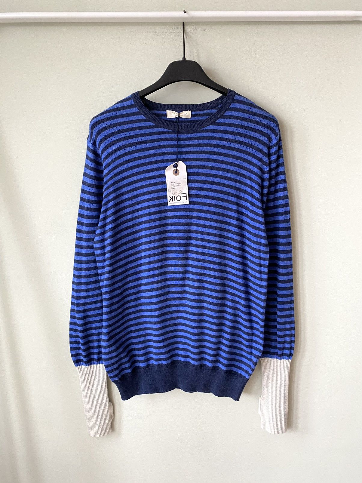 Folk Folk Stripe undergarm jumper Sweater New Size US S / EU 44-46 / 1 - 1 Thumbnail