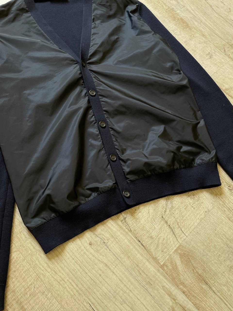 Prada Wool Cardigan Prada Nylon Size US L / EU 52-54 / 3 - 10 Thumbnail