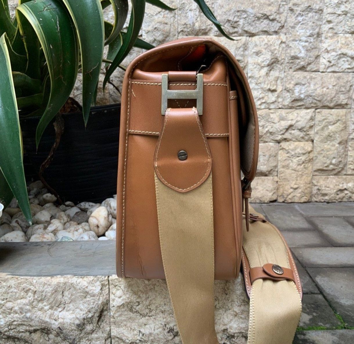 Herring Herring Bone Old Palm Leather Camera Bag Size ONE SIZE - 9 Thumbnail