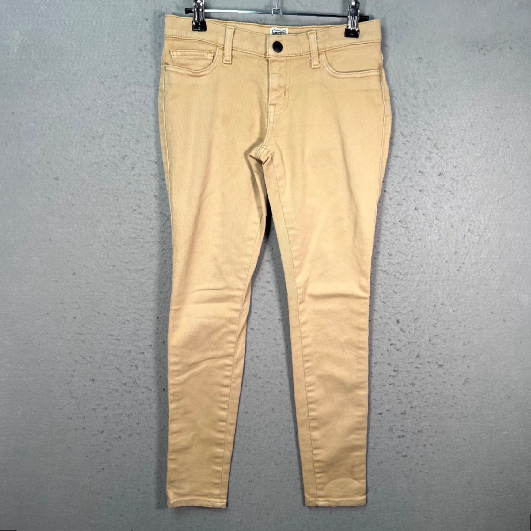 MOUSSY Moussys Womens 2 Beige Skinny Jeans Cotton Blend Stretch Denim Jeans 5-Pocket Design Womens Size 2 Inseam 28in Low Rise Spring Summer Stretch Size 26" / US 2 / IT 38 - 2 Thumbnail