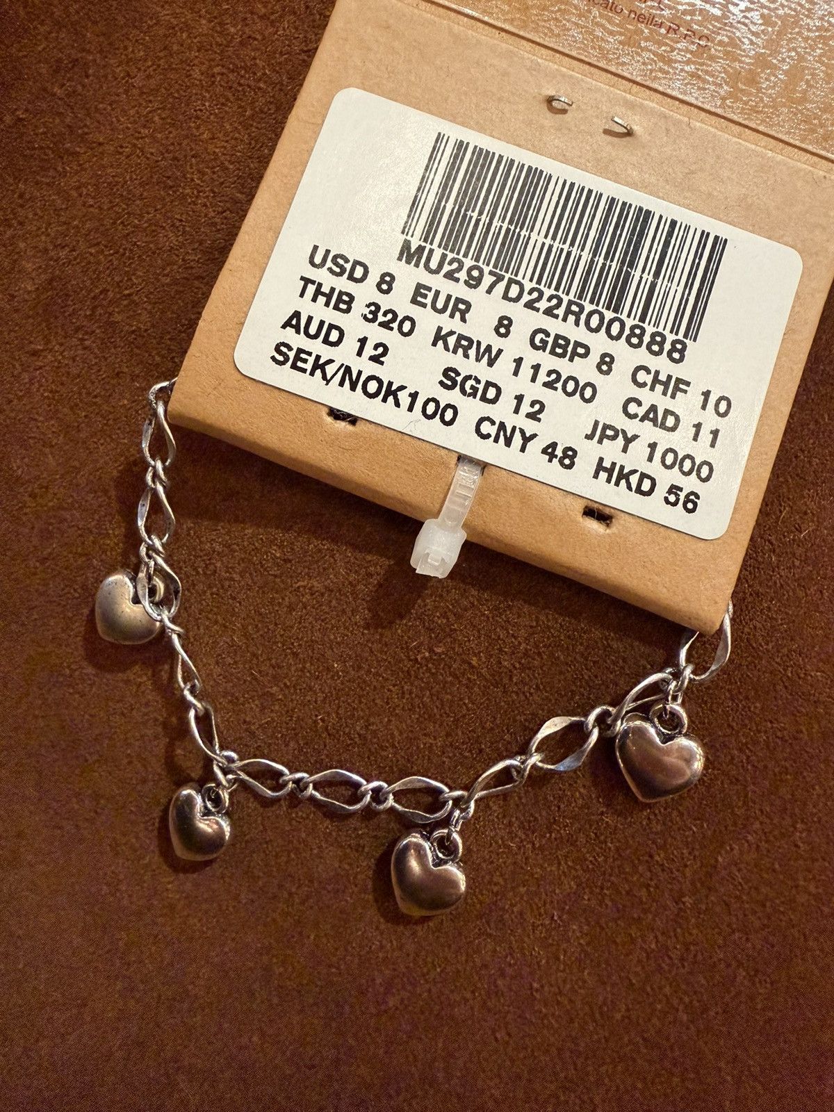 Brandy Melville Brandy melville Silver Bracelets with Heart charm Size ONE SIZE - 5 Thumbnail