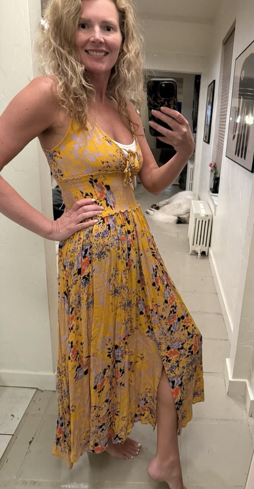 Free People Free People Ready For The Day Floral Maxi Slip Dress XS Size XS / US 0-2 / IT 36-38 - 5 Thumbnail