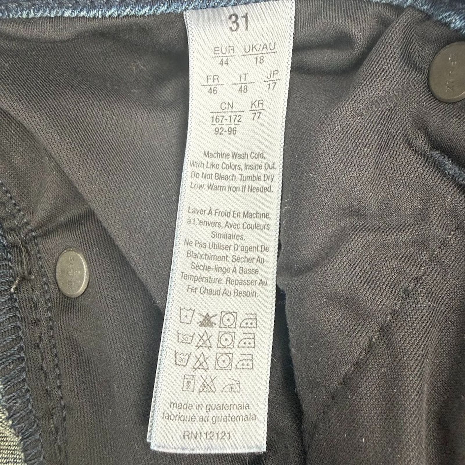 Spanx Spanx Slim-X Straight Denim 31 Dark Wash Size 31" - 6 Thumbnail