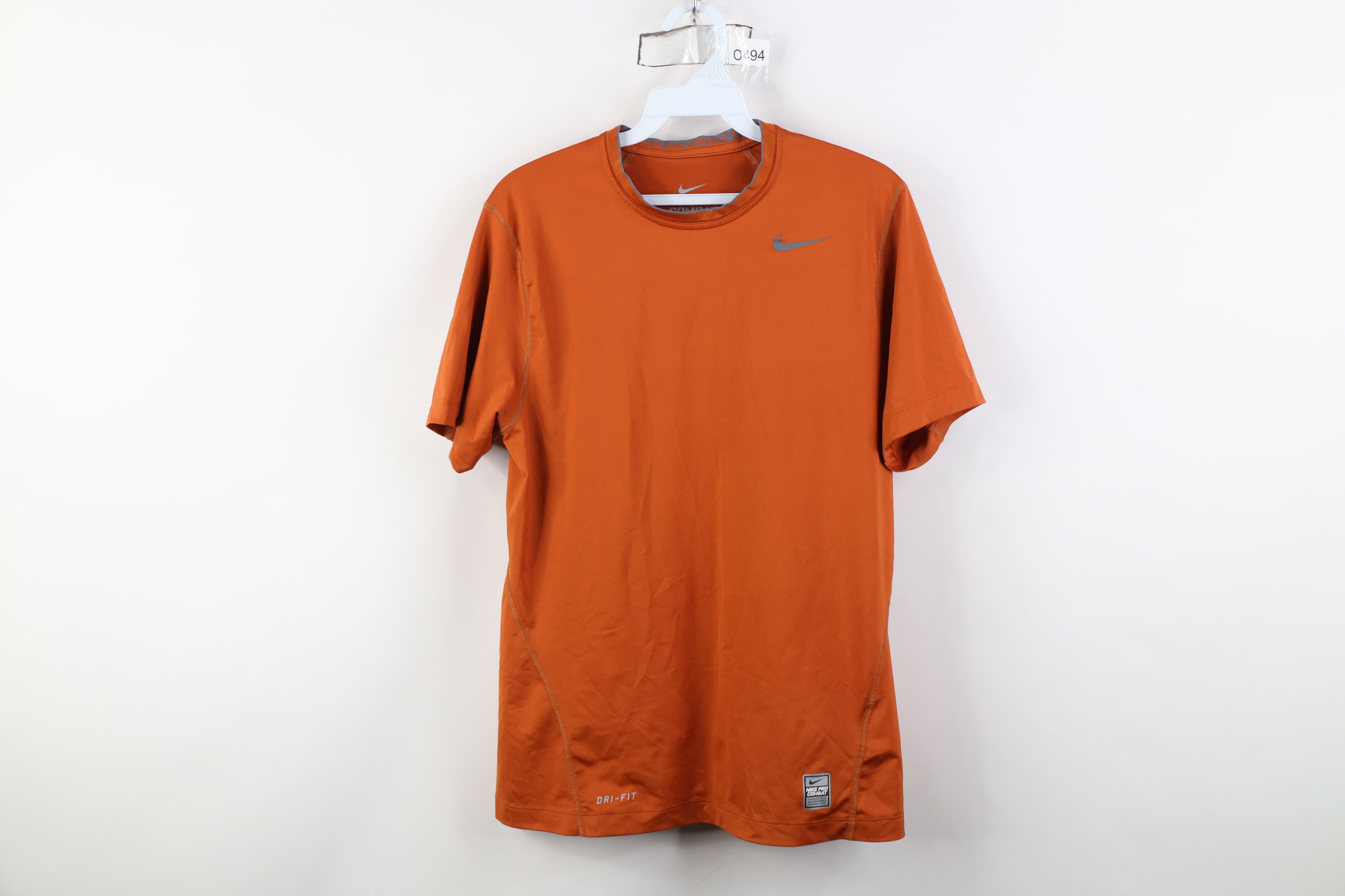 Nike Nike Pro Combat Compression Training T-Shirt Burnt Orange Size US S / EU 44-46 / 1 - 1 Thumbnail