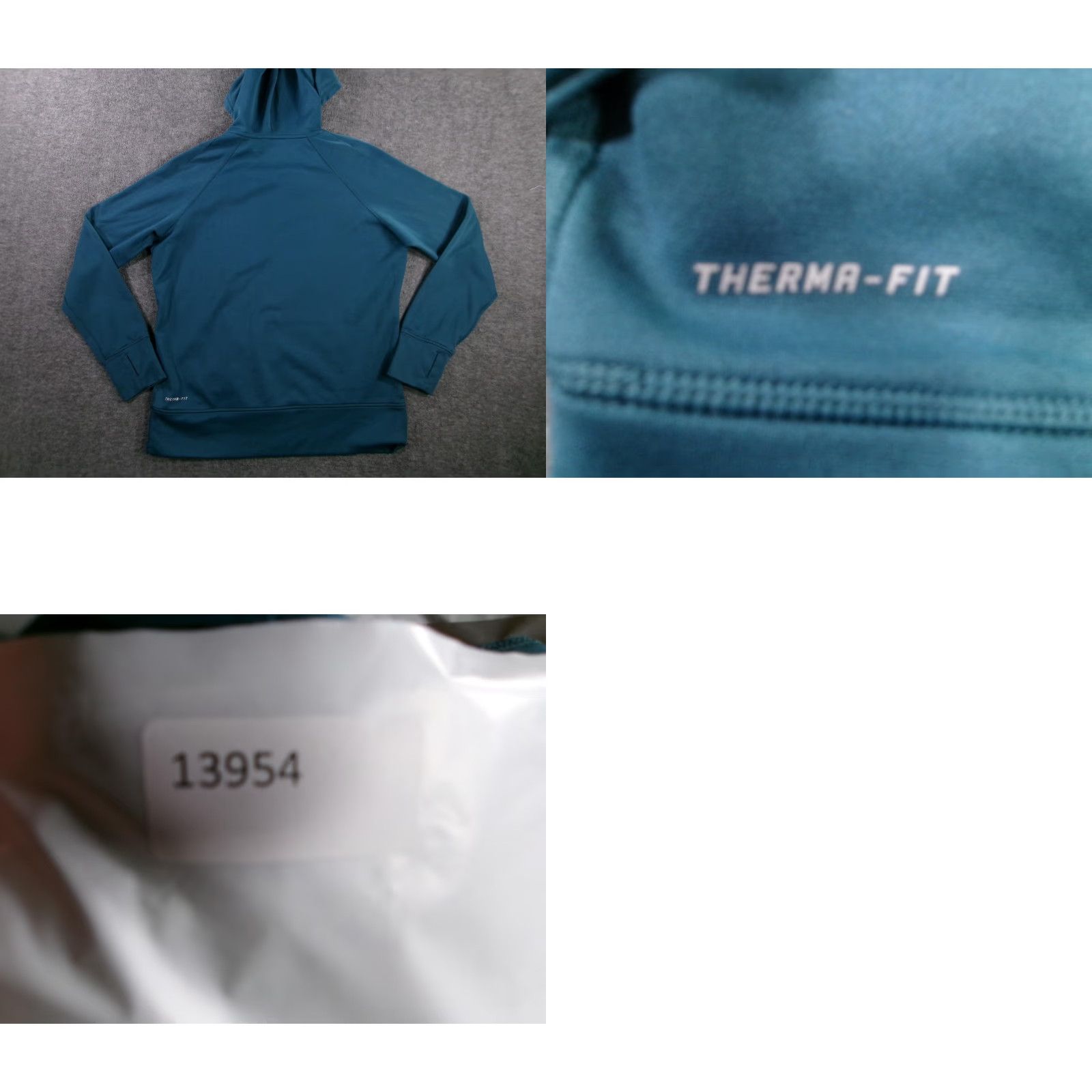 Nike VINTAGE Nike Sweatshirt Women L Teal All Time Fleece Therma Fit Pullover Hoodie Logo Size L / US 10 / IT 46 - 9 Thumbnail