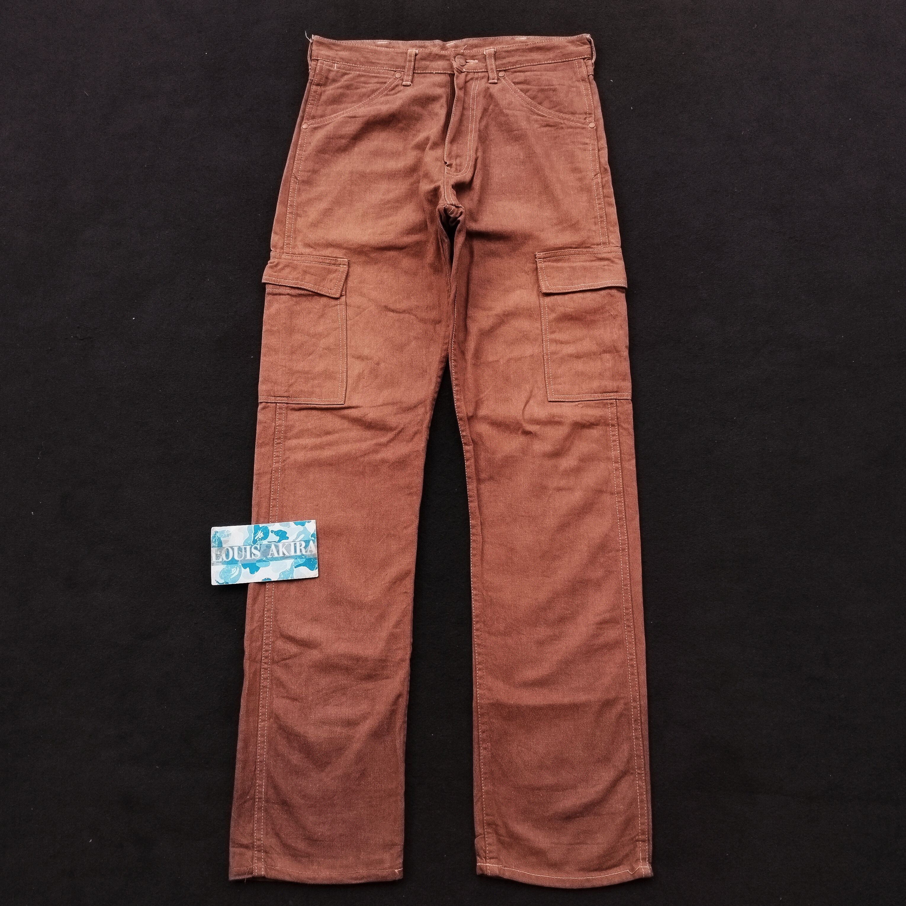 Bape Vintage Bape Cargo Patch Leather Denim Pants Size US 32 / EU 48 - 4 Thumbnail