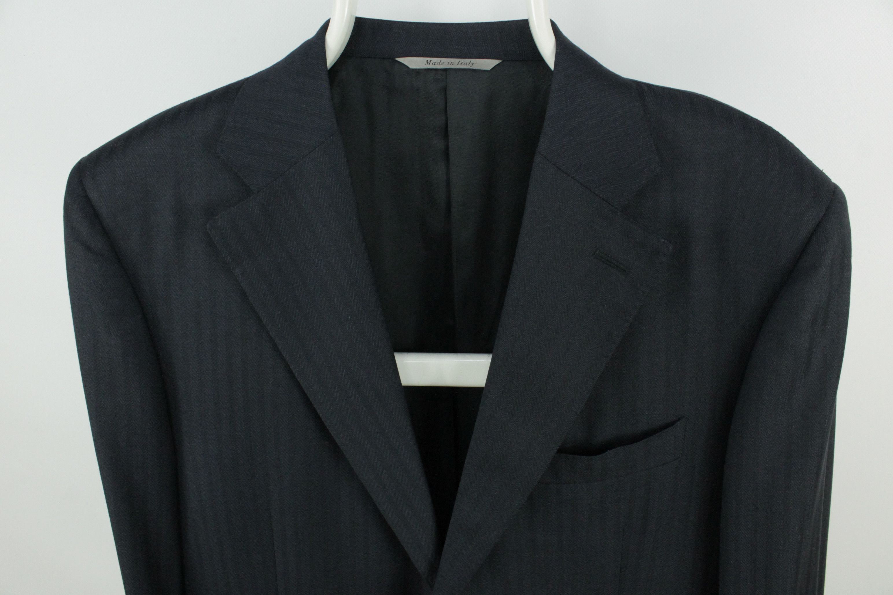 Canali Canali Travel Water Resistant Navy Wool Blazer Jacket Size US M / EU 48-50 / 2 - 2 Thumbnail