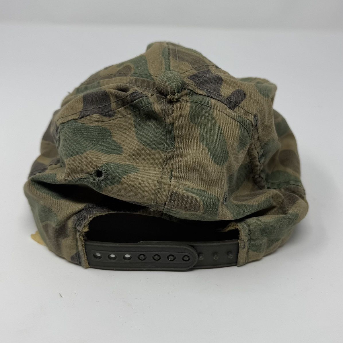 Vintage Vintage 90s Camouflage The Buck Stops Here Snapback Hat OSFA Size ONE SIZE - 3 Thumbnail