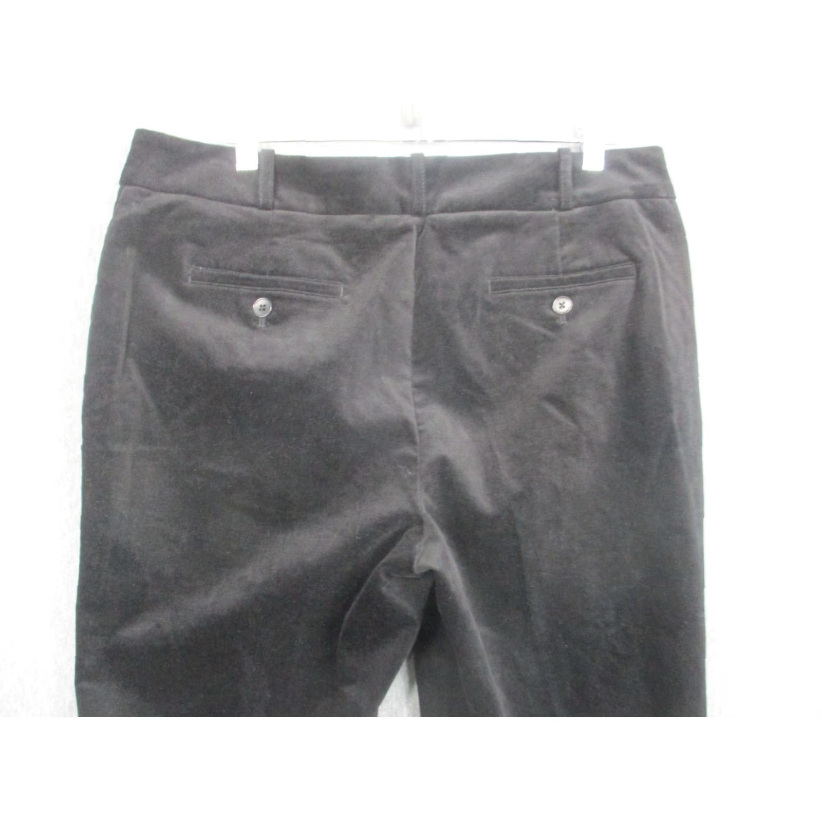 Talbots Talbots Heritage Pants Womens 14P Black Velvet Straight Leg Stretch Career Size 36" / US 14 / IT 50 - 5 Thumbnail