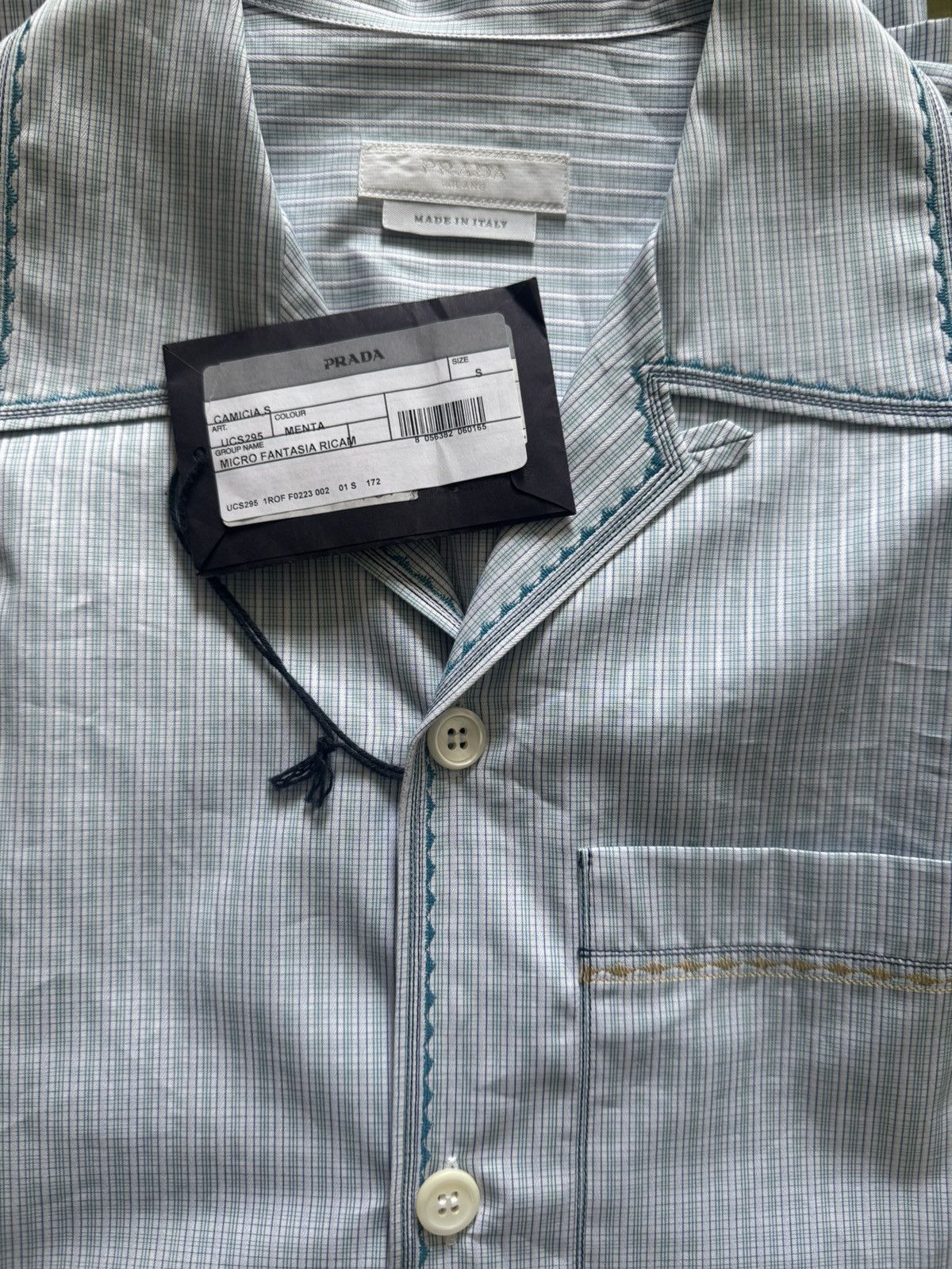 Prada Prada Short Sleeve Embroidered Bowling Shirt Size US S / EU 44-46 / 1 - 10 Thumbnail