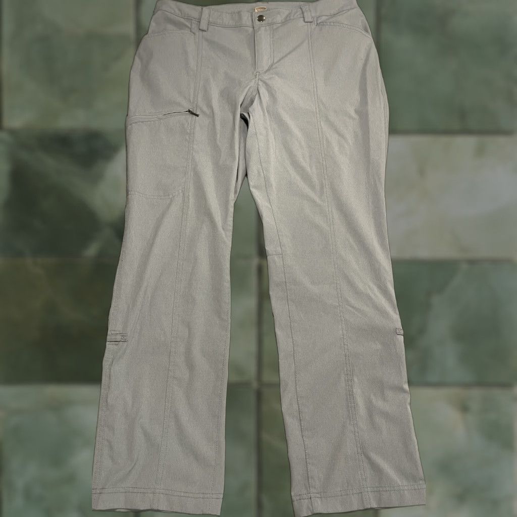 CO Duluth Trading Co Hiking Pants Cargo Polyester Spandex Women 14 Regular Blue 35x28.5 Size 36" / US 14 / IT 50 - 1 Thumbnail