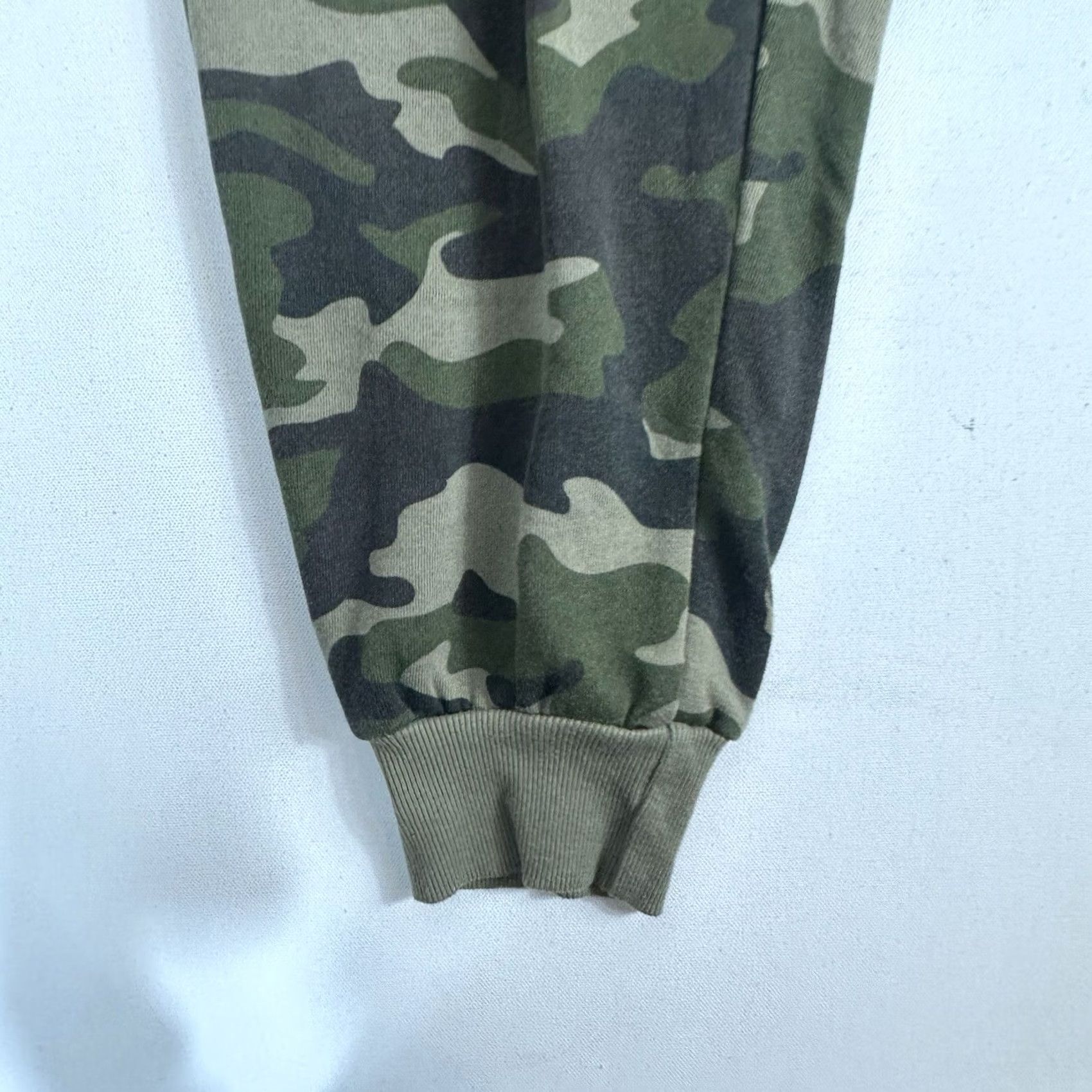 Logo 7 MTV Women’s 3XL Jogger Pants Casual Drawstring Green Camouflage Logo Tapered Pants Activewear MTG Size 40" / US 18 - 7 Thumbnail