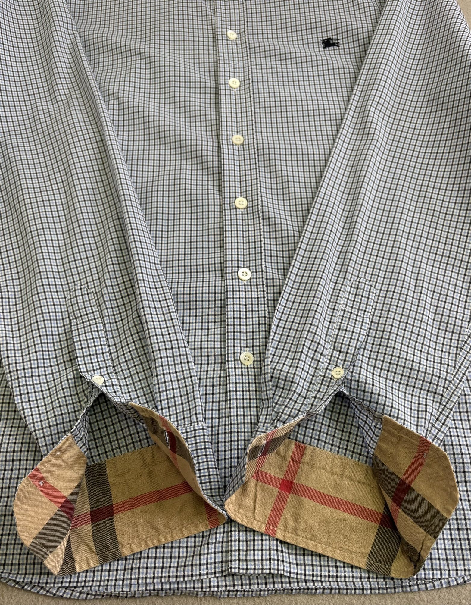Burberry Burberry Blue Shirt Checkered size XXL Size US XXL / EU 58 / 5 - 8 Thumbnail