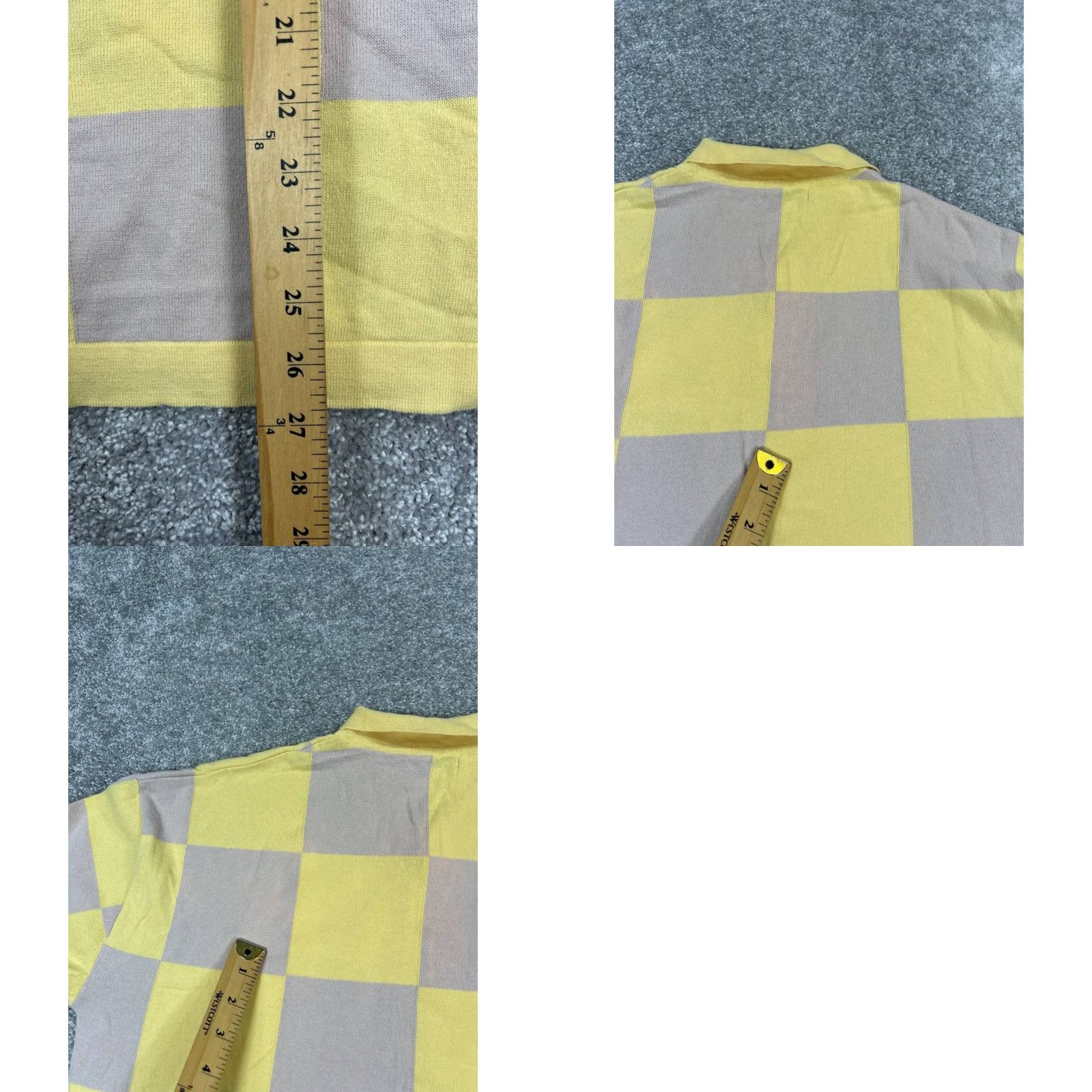Zara Zara Polo Shirt Mens Small Yellow Cotton Knit * User: Zara Polo Shirt Mens Small Yellow Check Cotton Knit * Size US S / EU 44-46 / 1 - 9 Thumbnail
