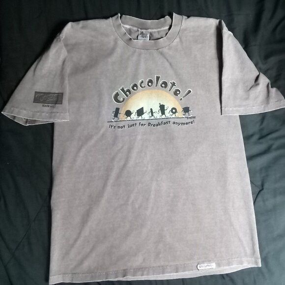 Other Vintage Crazy Shirts Chocolate For Breakfast T-Shirt Size US L / EU 52-54 / 3 - 2 Thumbnail