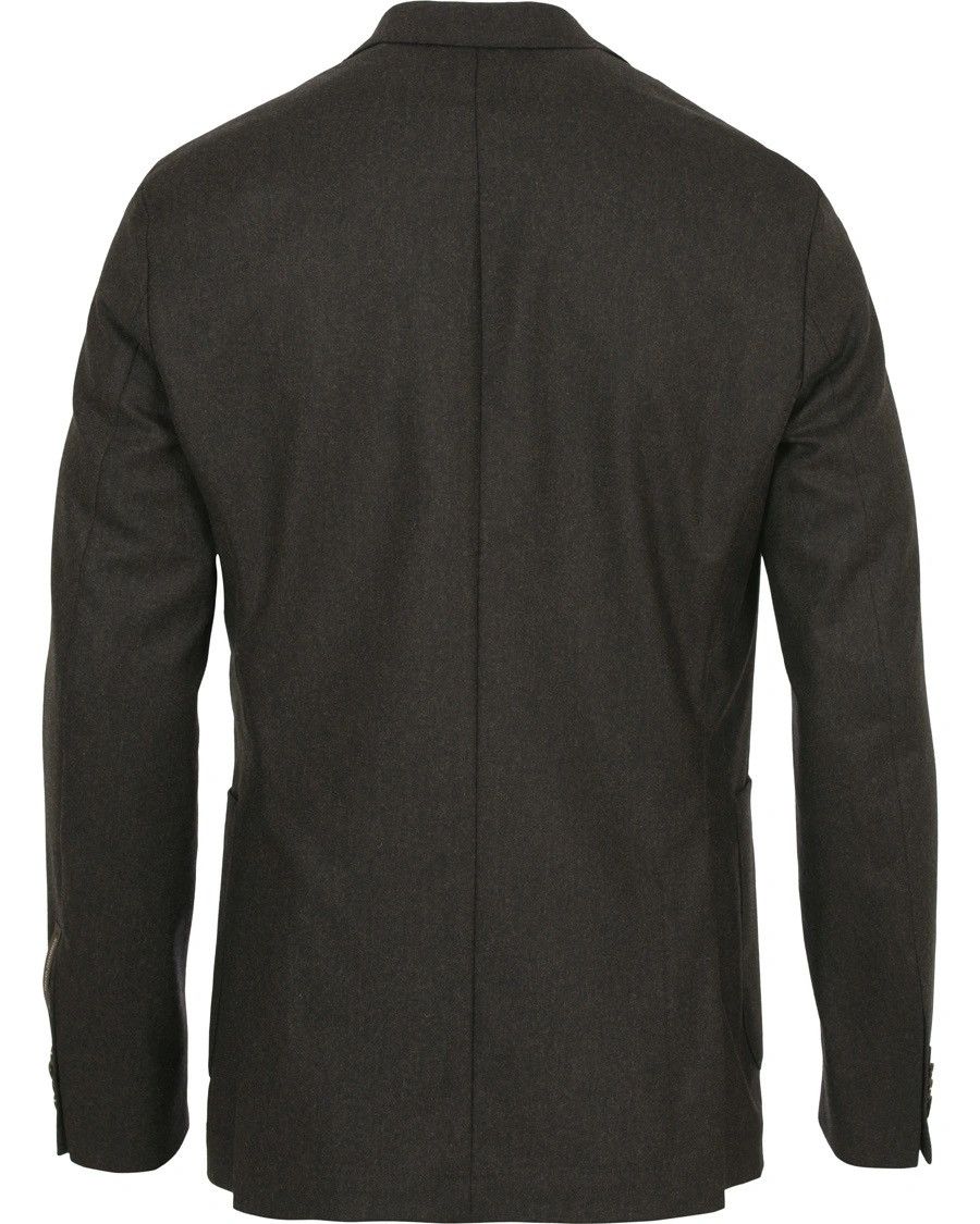 Designer × Oscar Jacobson Oscar Jacobson Premium Dark Brown Einar Suit Blazer Jacket Size 36S - 3 Thumbnail