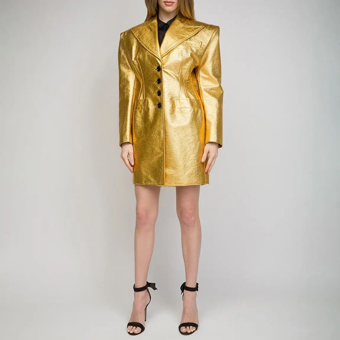 Dolce & Gabbana o1y0825 Coat in Gold Size S / US 4 / IT 40 - 4 Thumbnail